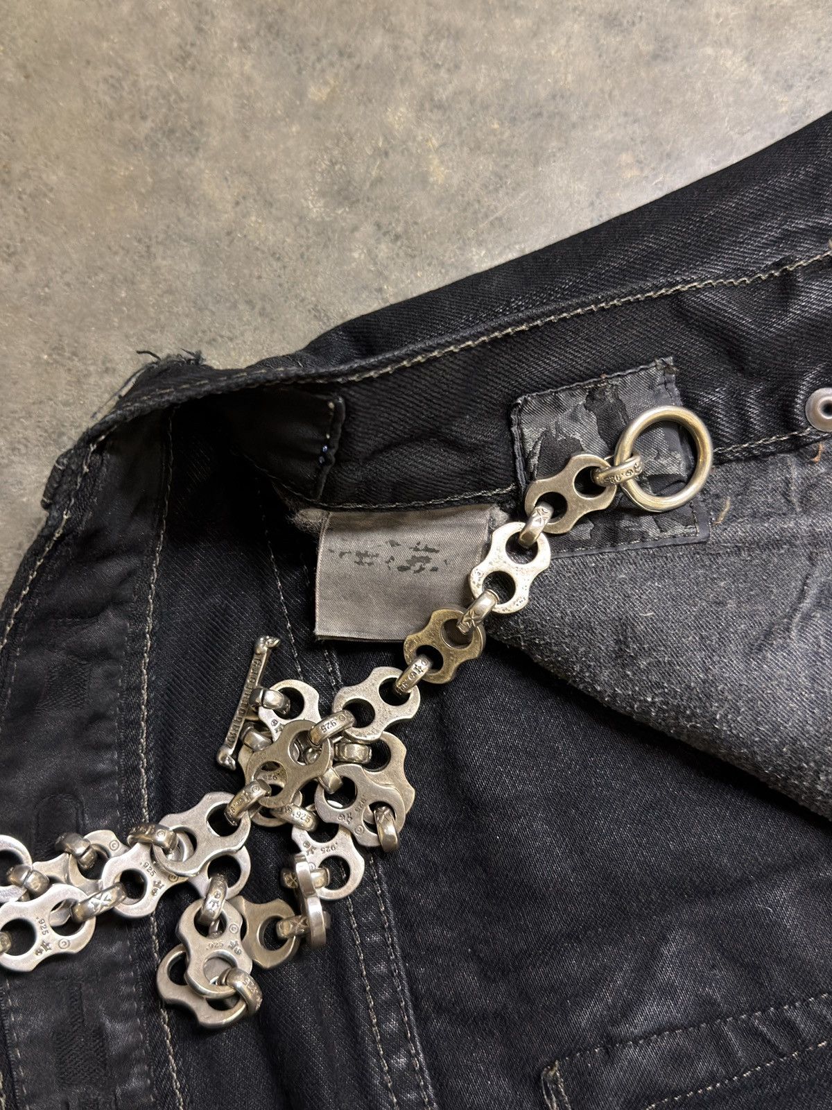 Rick Owens Rick Owens Olmar & Mirta Black Waxed Detroit Jeans Size US 30 / EU 46 - 5 Thumbnail
