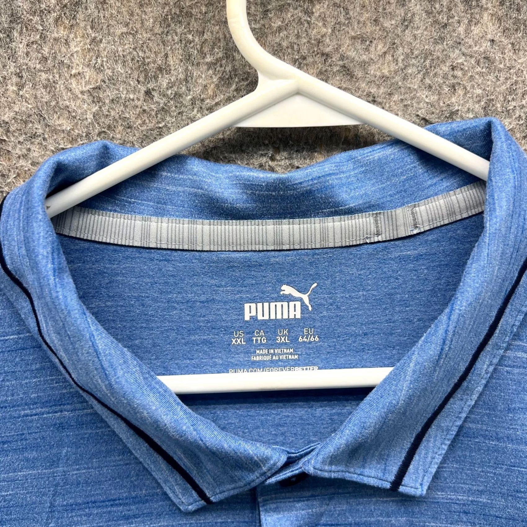 Puma PUMA Polo Shirt Mens XXL Blue Preppy Golf Knit The Honda Classic Cloudspun Casual Shirt Size US XXL / EU 58 / 5 - 5 Thumbnail