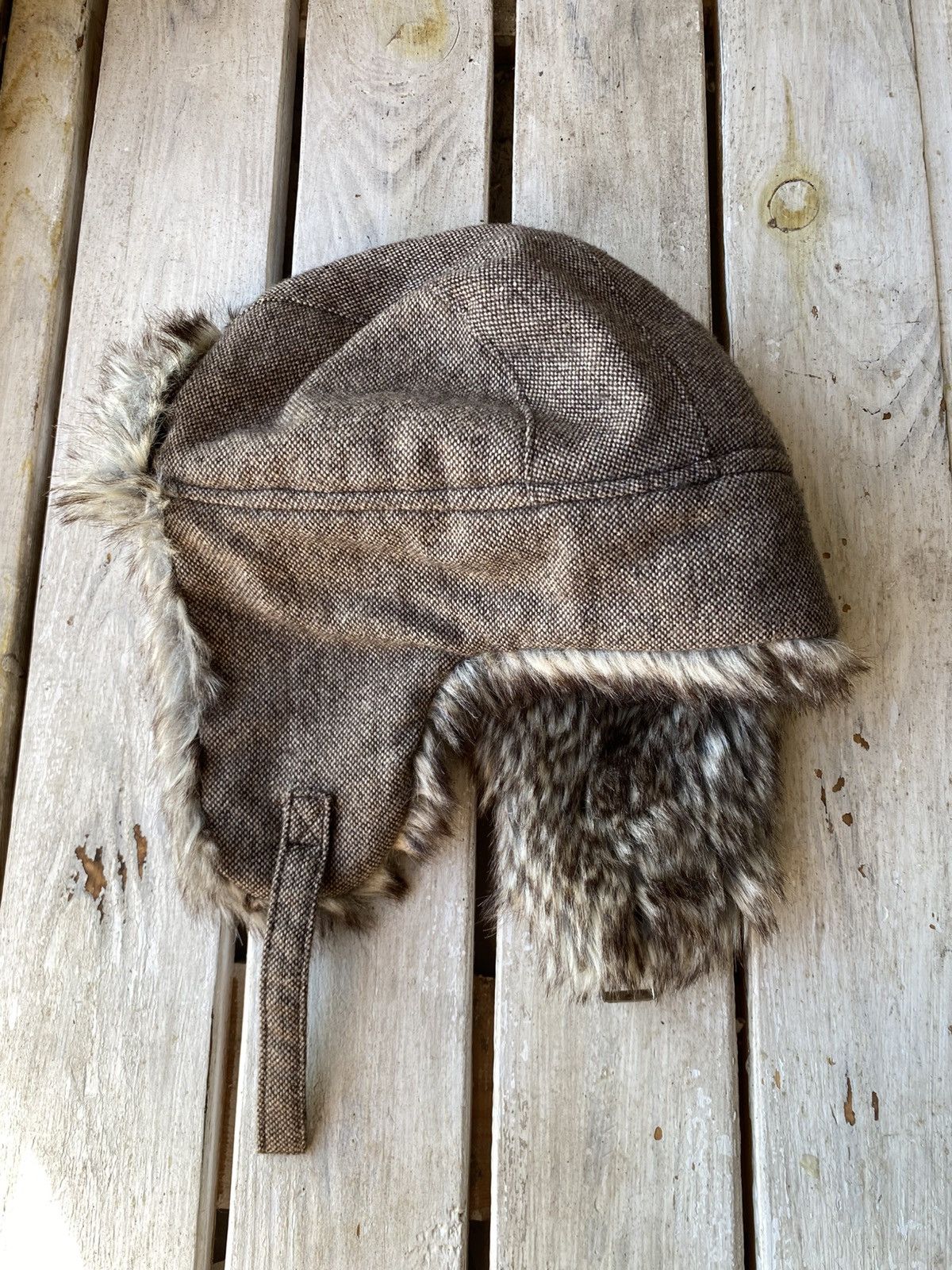 Hysteric Glamour × Japanese Brand Vintage fuzzy mohair japanese ushanka hat avant garde Size ONE SIZE - 5 Thumbnail