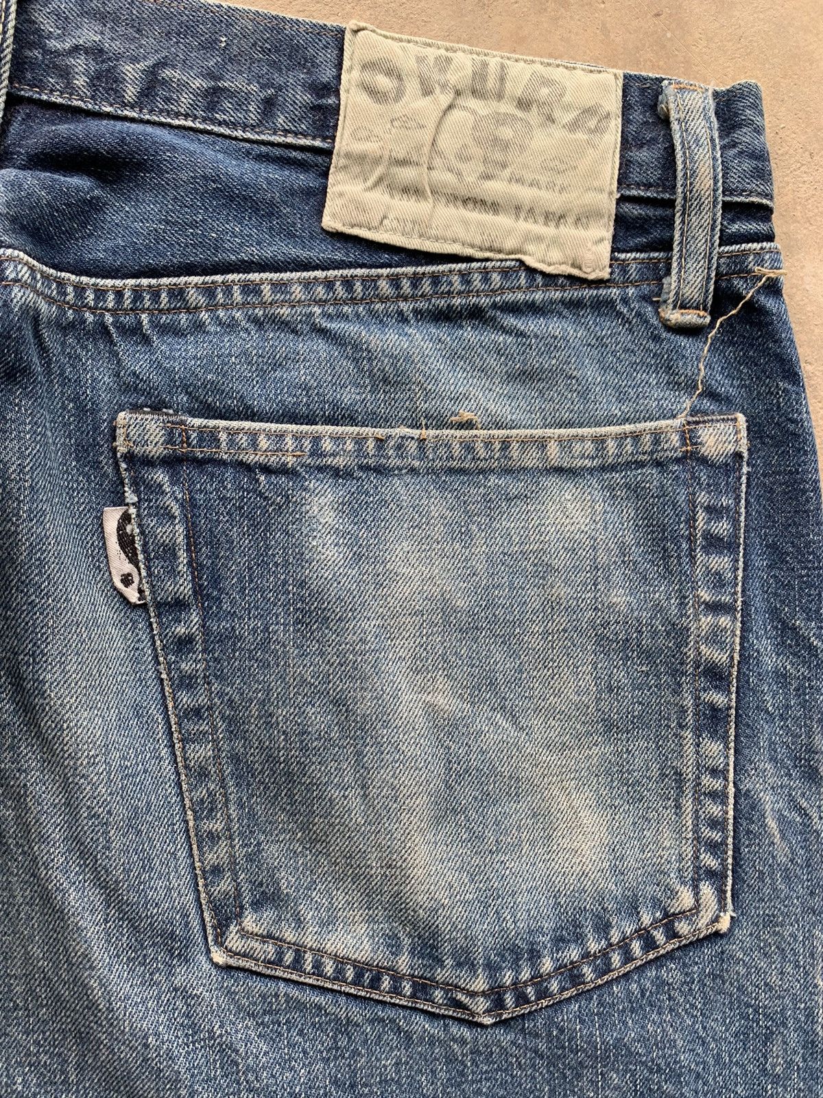 Japanese Brand vintage Okura Hr Market Selvedge Distressed denim Size US 34 / EU 50 - 21 Thumbnail