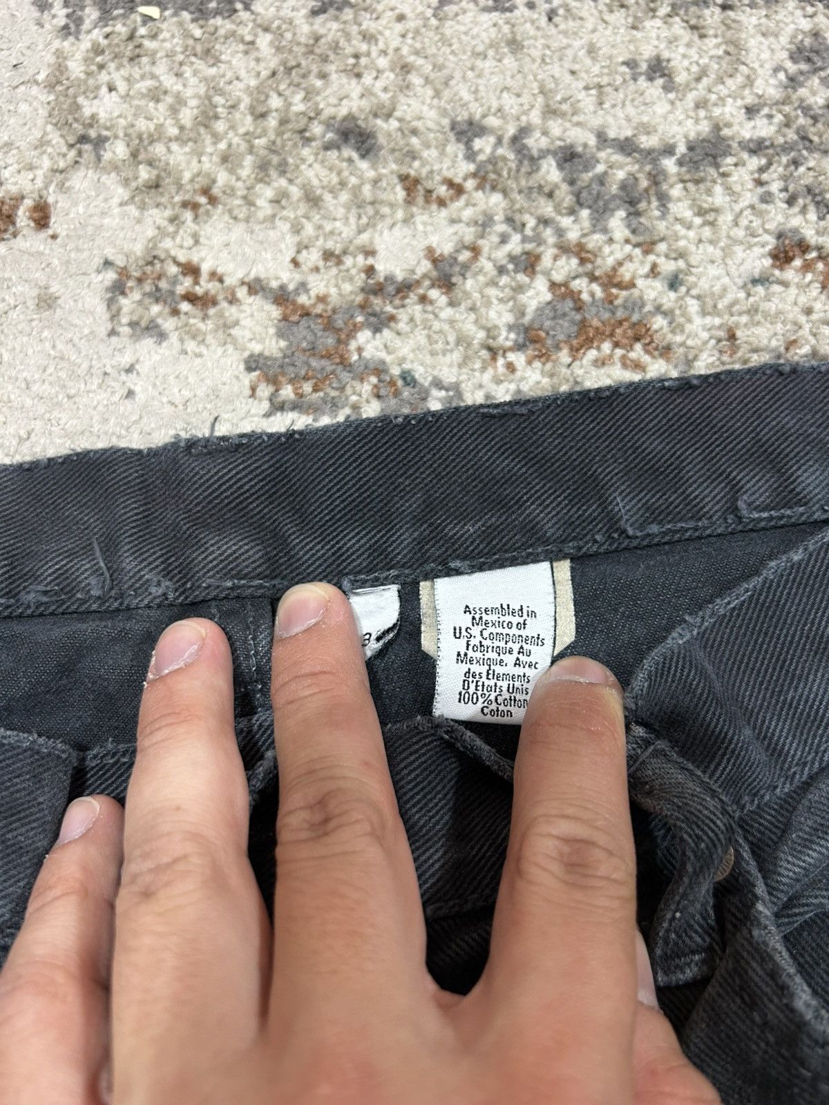 Calvin Klein Vintage Y2k Calvin Klein Black Washed Straight Fit Jeans Size US 32 / EU 48 - 4 Thumbnail