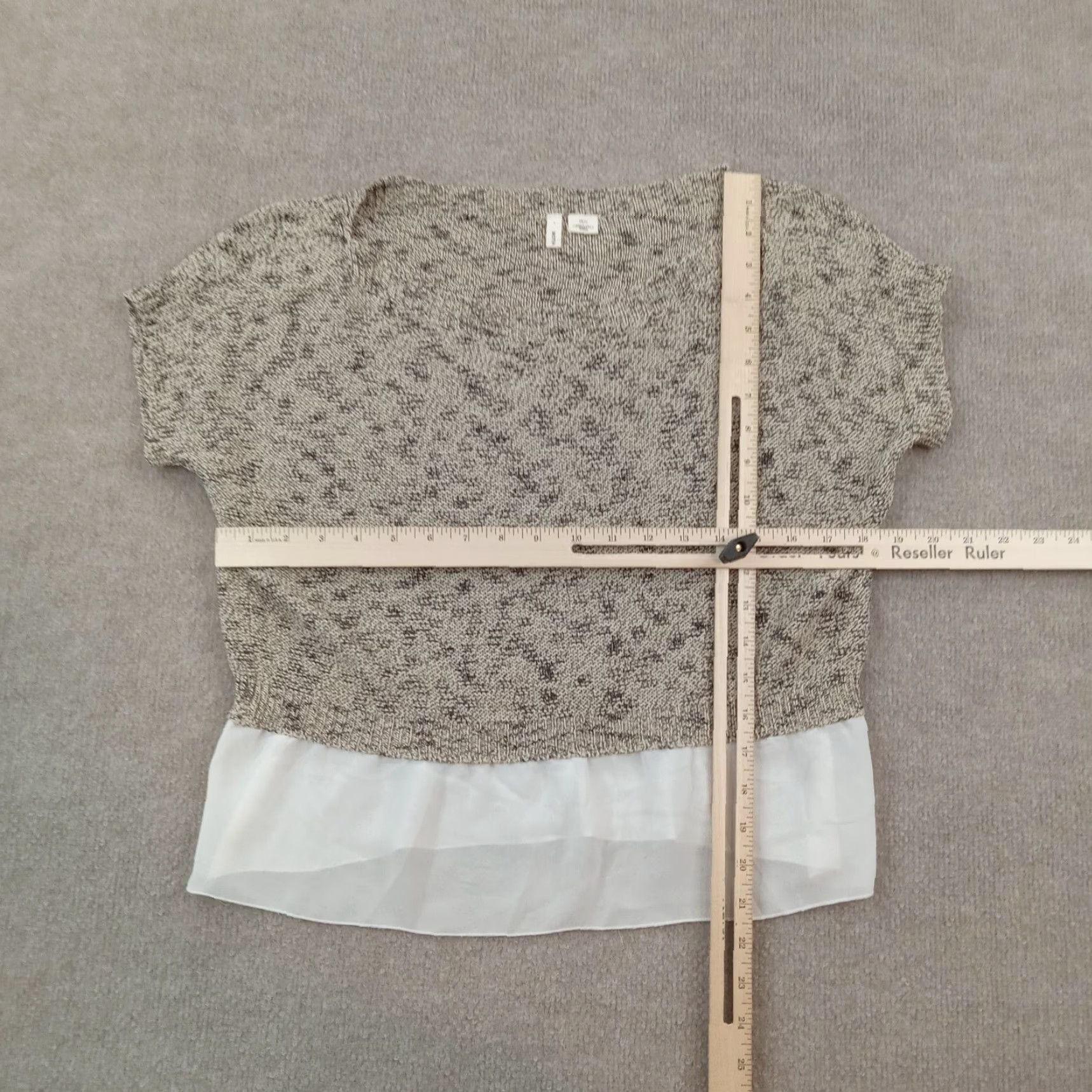 Anthropologie Anthropologie Sweater Womens Brown Knit Short Sleeve Pullover XS Size XS / US 0-2 / IT 36-38 - 2 Thumbnail