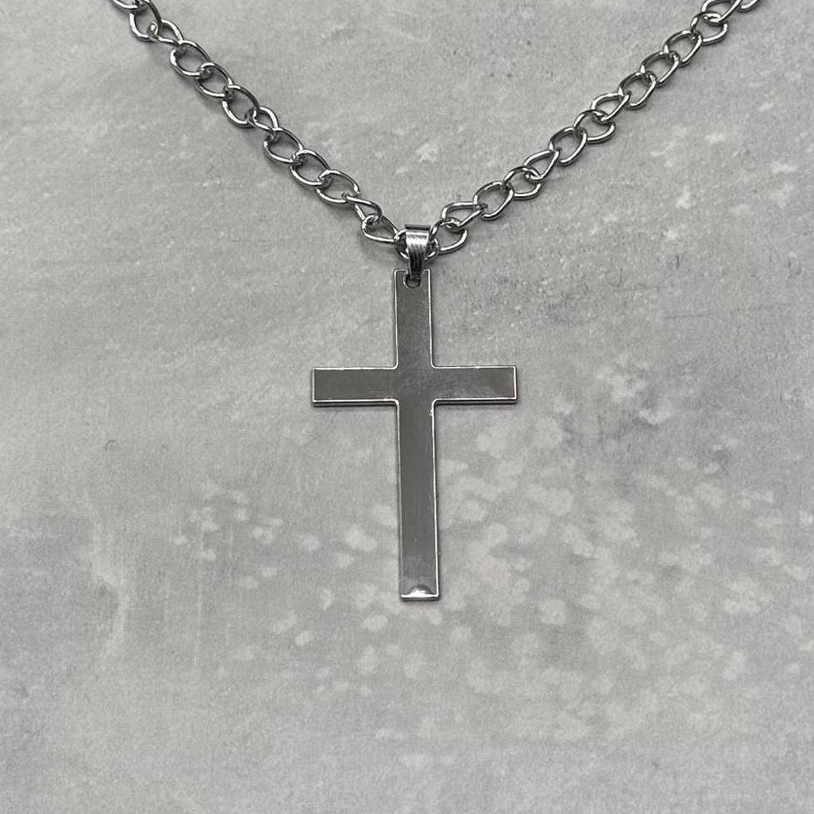 Other Silver ny cross jesus MENS2 Size ONE SIZE - 1 Thumbnail