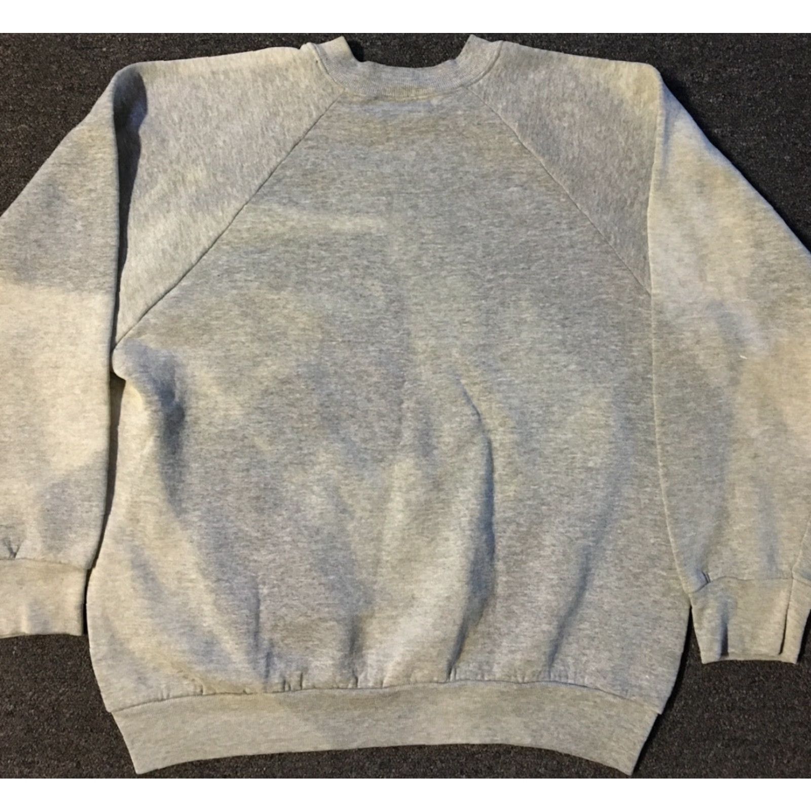 Fruit Of The Loom VINTAGE Fruit of the Loom Hoodie Mens S Gray 90s Grunge Punk Skate Surf Biker USA Distressed Faded Sweatshirt Size US S / EU 44-46 / 1 - 2 Thumbnail