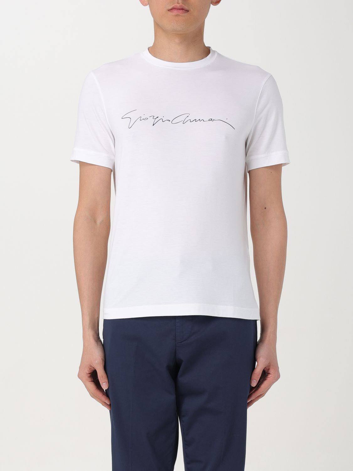 image of Giorgio Armani T-Shirt Men White (Size Small)