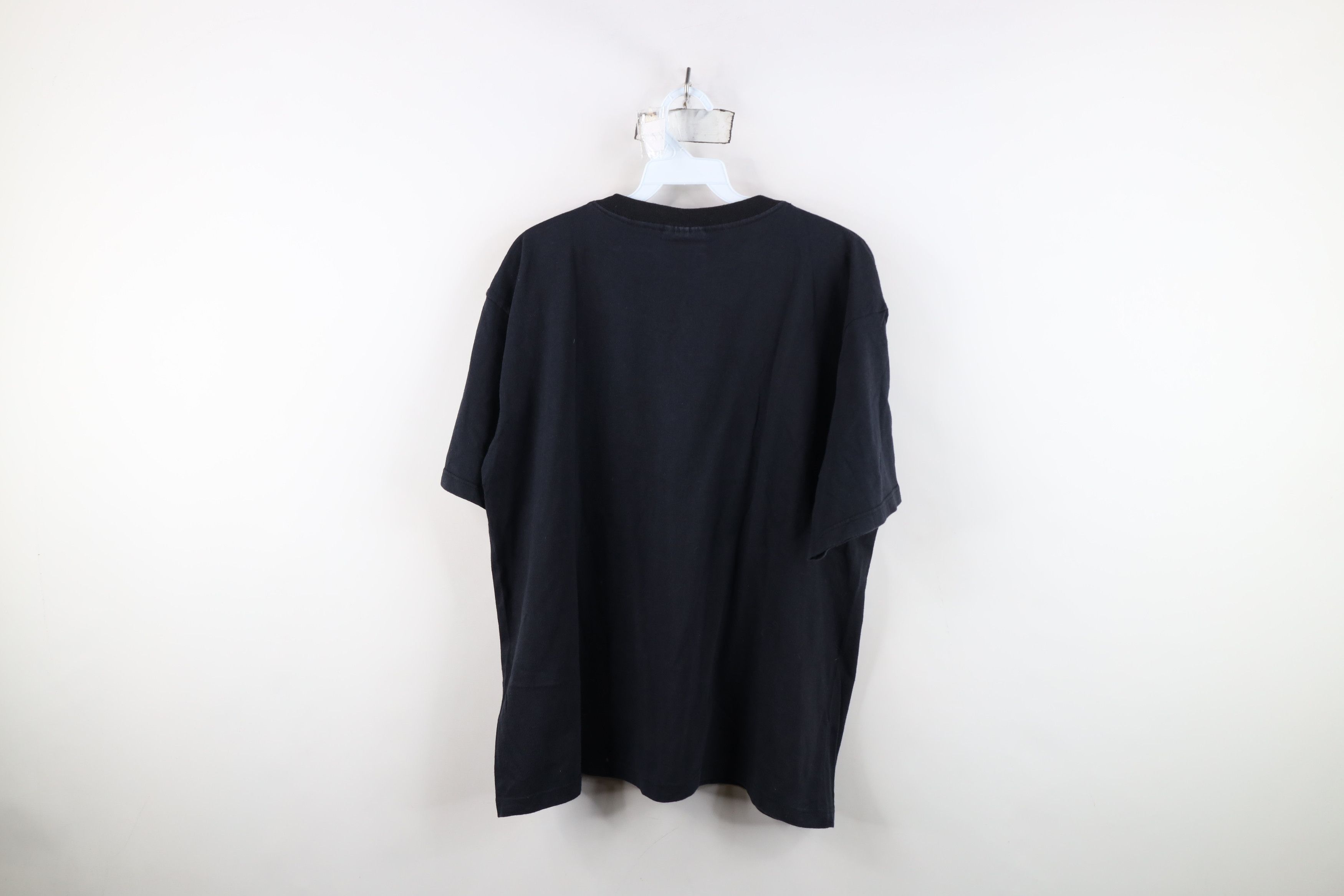 Vintage Vintage 90s Streetwear Blank Pocket T-Shirt Black Cotton USA Size XXL / US 16-18 / IT 52-54 - 11 Thumbnail