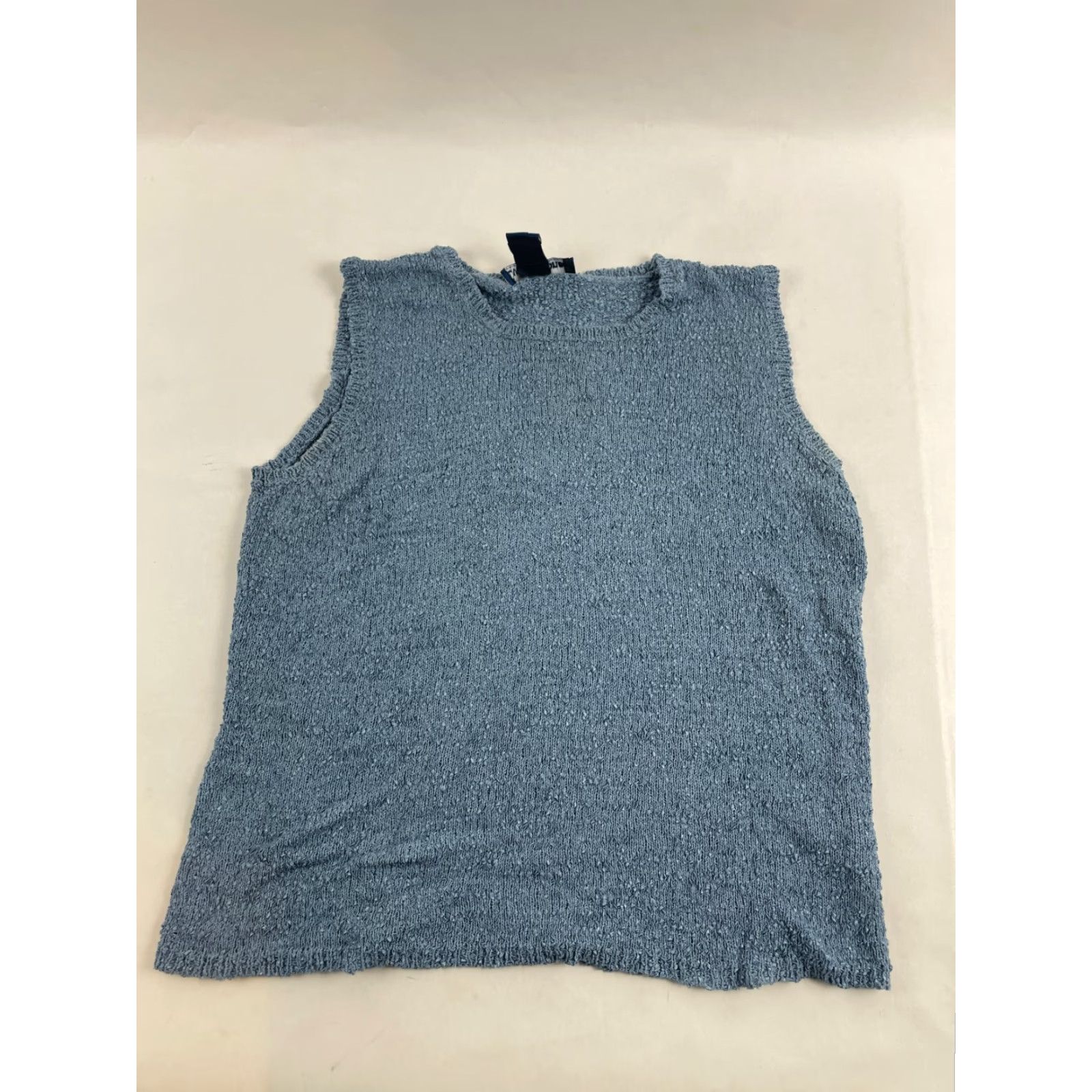 Evan Picone Evan Picone Tank Women's Size Large Blue Sleeveless Vintage Ribbed Edges Shirt / Top Size L / US 10 / IT 46 - 2 Thumbnail