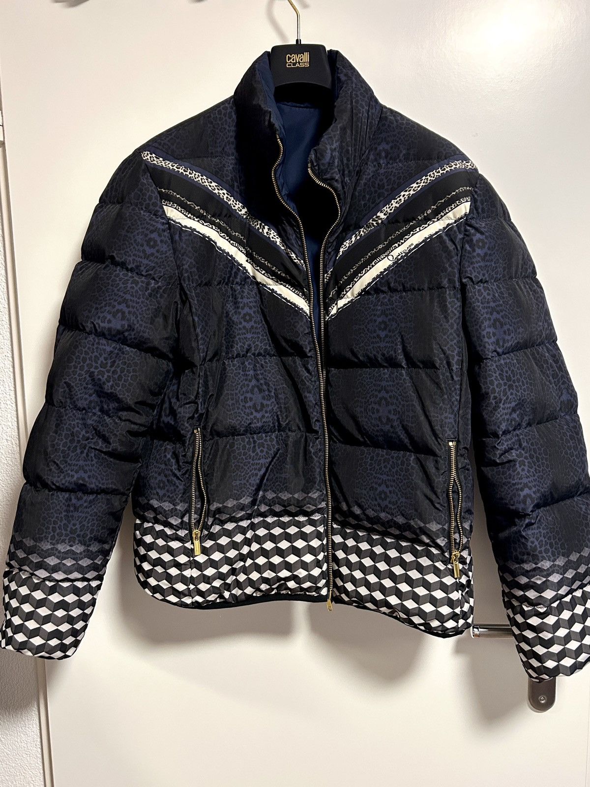 Cavalli Class × Roberto Cavalli DOUBLE-SIDED, RARE, BLUE CAVALLI BOMBER Size US L / EU 52-54 / 3 - 1 Thumbnail