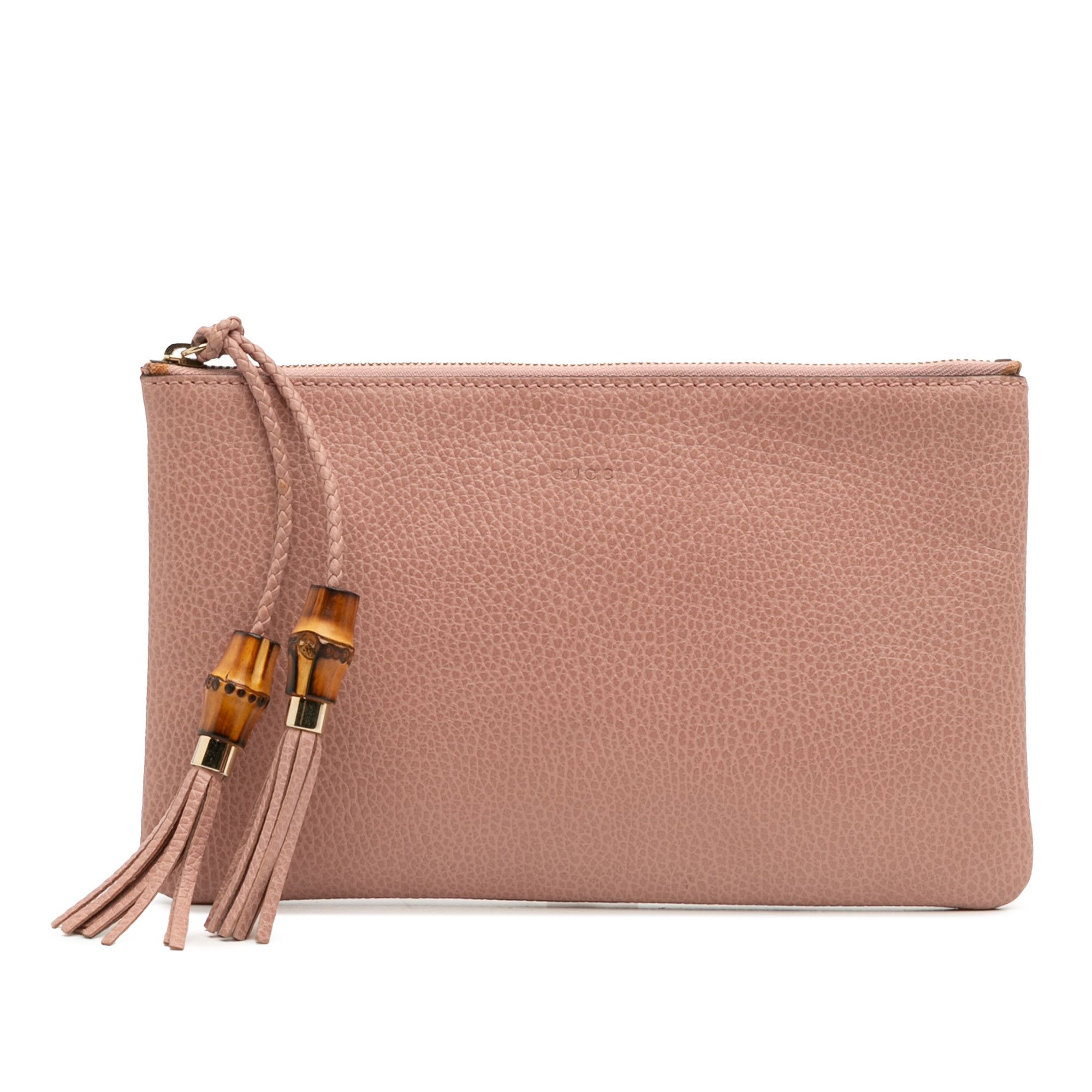 Gucci Gucci Calfskin Bamboo Clutch Size ONE SIZE - 1 Thumbnail