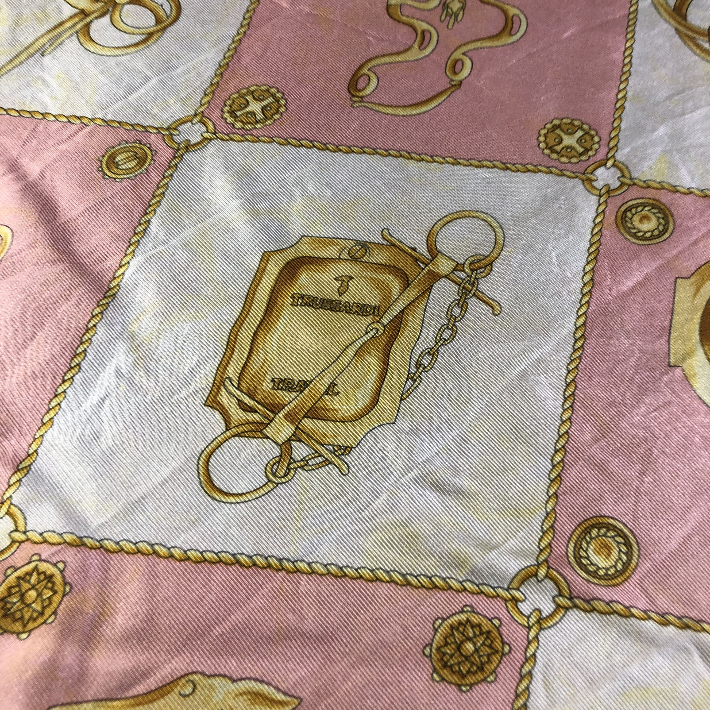 Trussardi Trussardi Luxury Hand Rolled Silk Scarf M1013 Size ONE SIZE - 11 Thumbnail