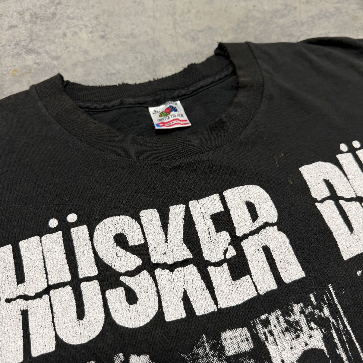 Vintage 90s Vintage Husker Du Land Speed Record Faded Band Tee Size US L / EU 52-54 / 3 - 3 Thumbnail