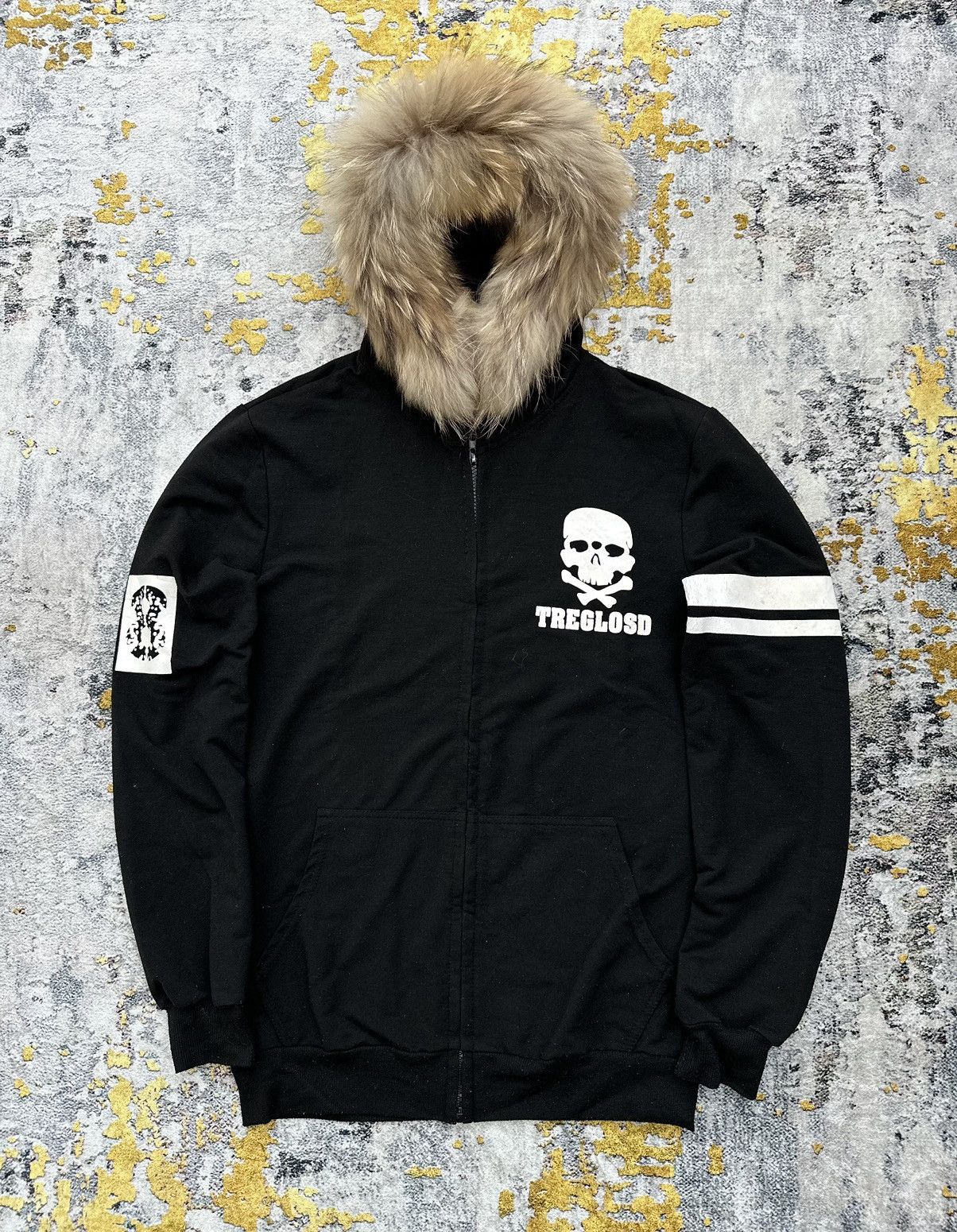 20471120 2000s DEPARTURE RSPIDLY SKULL NUMBER 7 FUR HOODIE LGB STYLE Size US M / EU 48-50 / 2 - 1 Thumbnail
