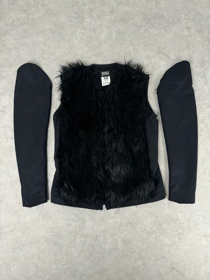 Gianfranco Ferre 2000s Gianfranco Ferre Black Nylon Detachable Sleeves Jacket Size M / US 6-8 / IT 42-44 - 8 Thumbnail