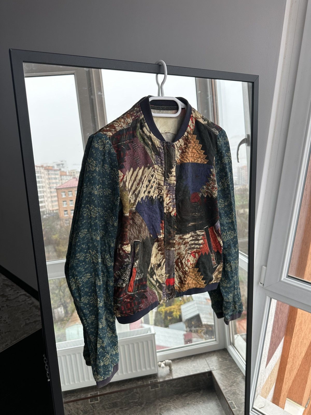 Denim & Supply Ralph Lauren Denim & Supply Ralph Lauren Patchwork Bomber Jacket Tencel Size XS / US 0-2 / IT 36-38 - 5 Thumbnail