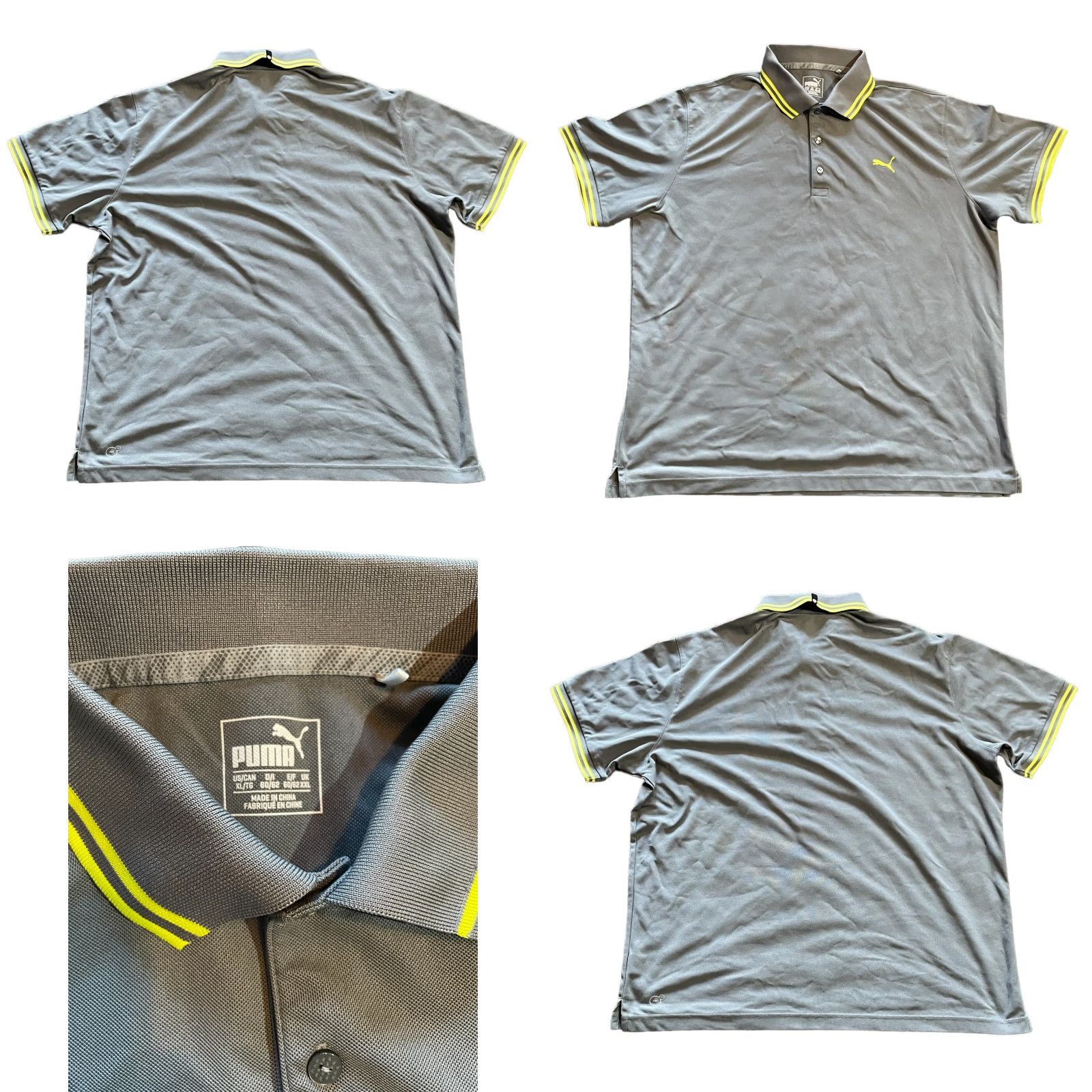 Under Armour VINTAGE? No. Under armour Golf Polo Shirt Gray Red Striped 2 Men's XL Short Sleeve Polo Shirt Womens? Mens XL Short Sleeve Under Armour & Puma? Size US XL / EU 56 / 4 - 8 Thumbnail