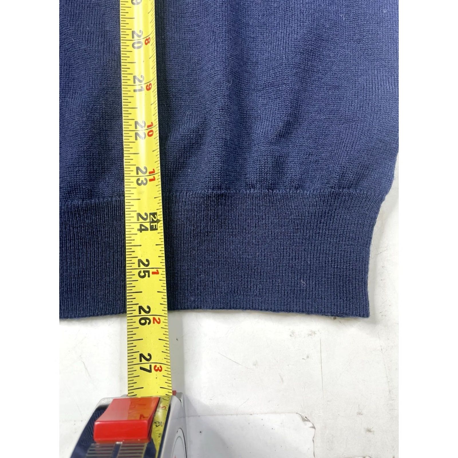 Jos. A. Bank Jos. A. Bank Sweater Mens L Blue 100% Merino Wool Traveler V-Neck Pullover Size US L / EU 52-54 / 3 - 5 Thumbnail