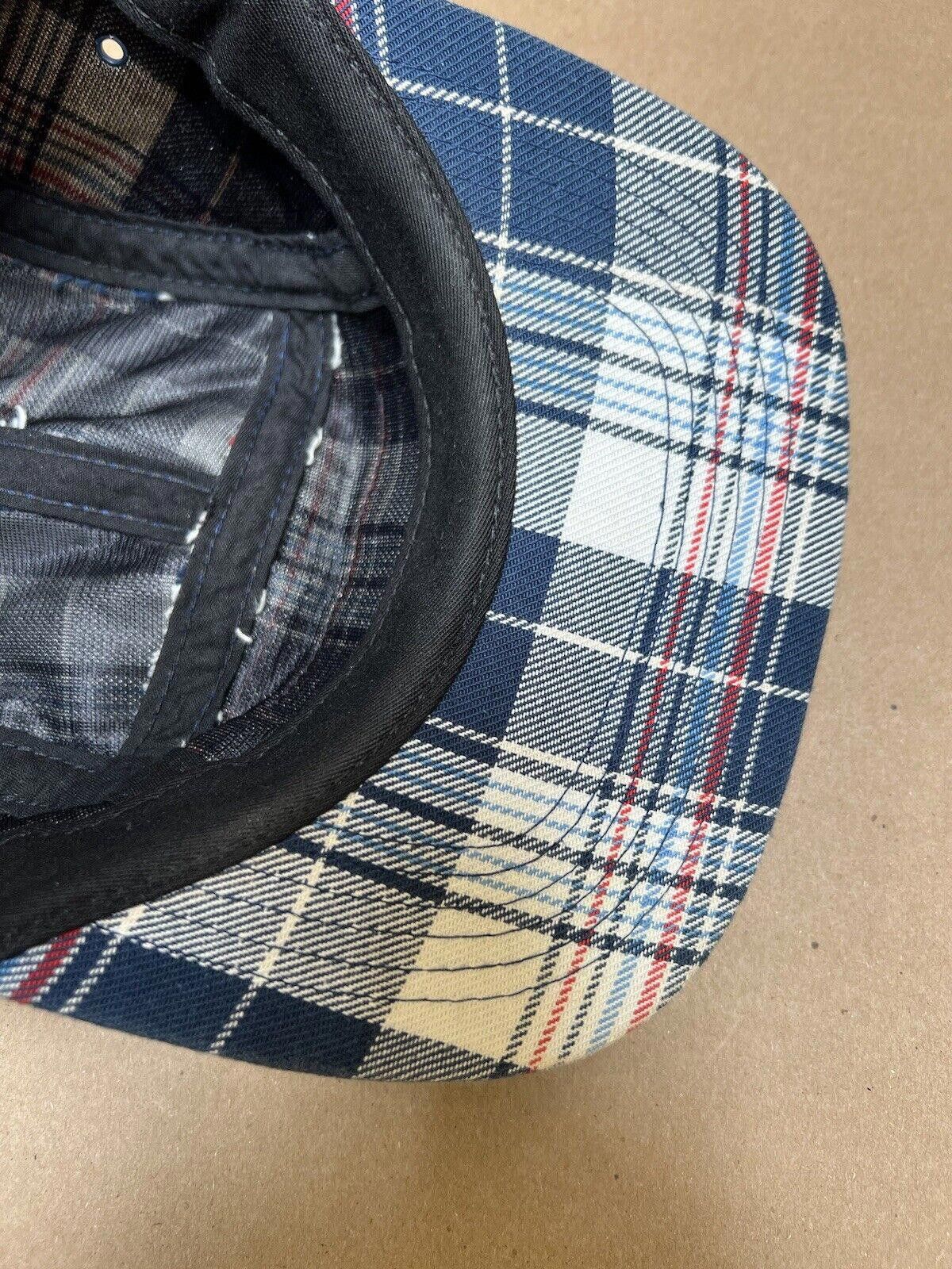 Supreme SS10 Supreme Bum Plaid 5 Panel Camp Cap Hat Navy 2010 Size ONE SIZE - 4 Thumbnail