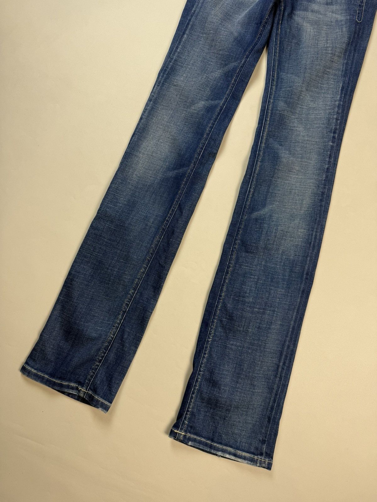 Diesel BNWT! Diesel Doozy Low Rise Wide Leg Y2K Denim Jeans Pants Size 26" / US 2 / IT 38 - 3 Thumbnail