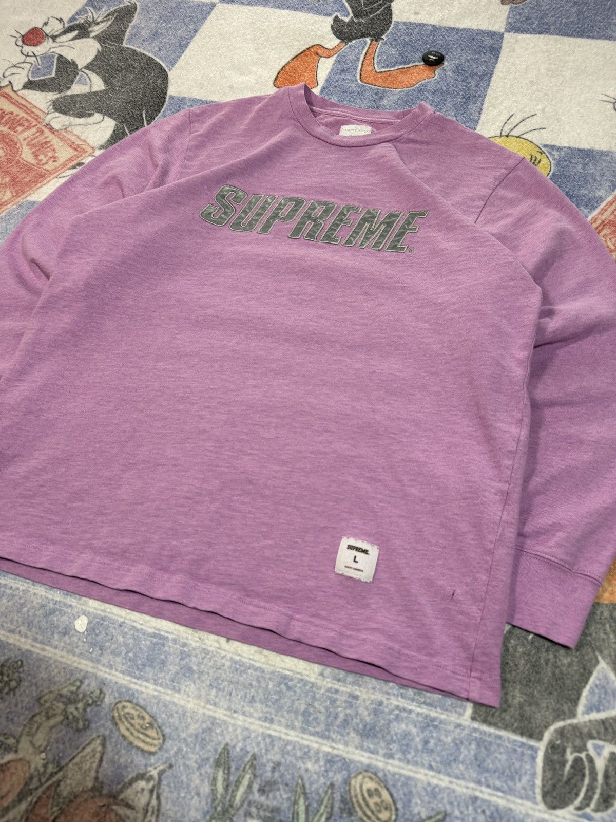 Supreme Supreme FW17 reflective long sleeve tee Size US L / EU 52-54 / 3 - 2 Thumbnail