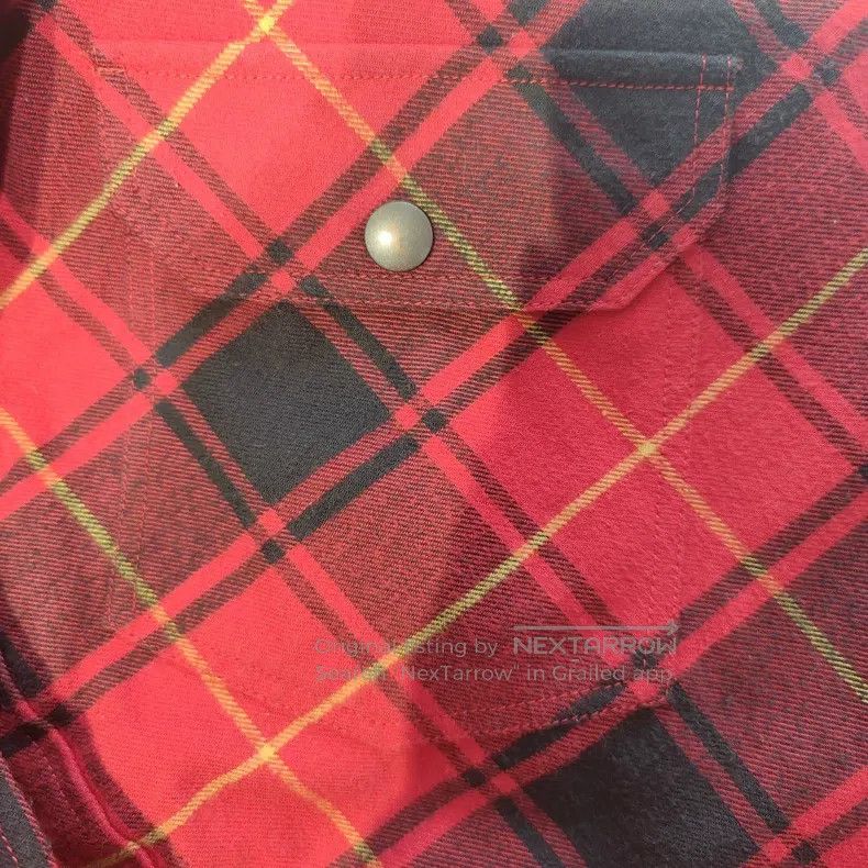 Balenciaga Black and Red Plaid Cotton Jacket