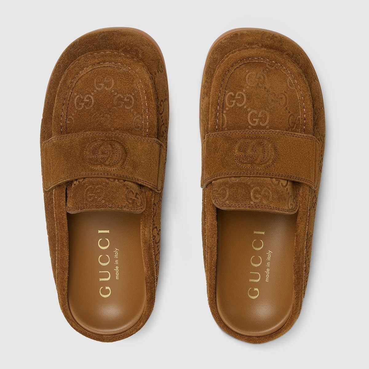 Gucci oc11z1025 Mules With Double G in Brown Size US 8.5 / IT 38.5 - 5 Thumbnail