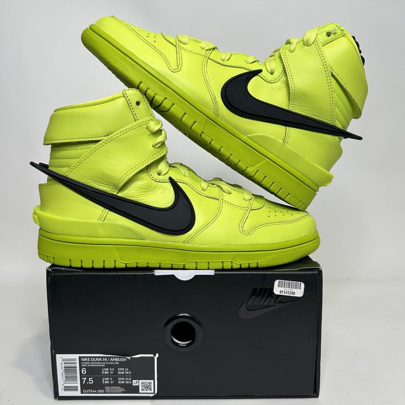Nike Nike X Ambush Dunk High “Flash Lime Atomic Green” 2024 Size US 7.5 / IT 37.5 - 1 Thumbnail
