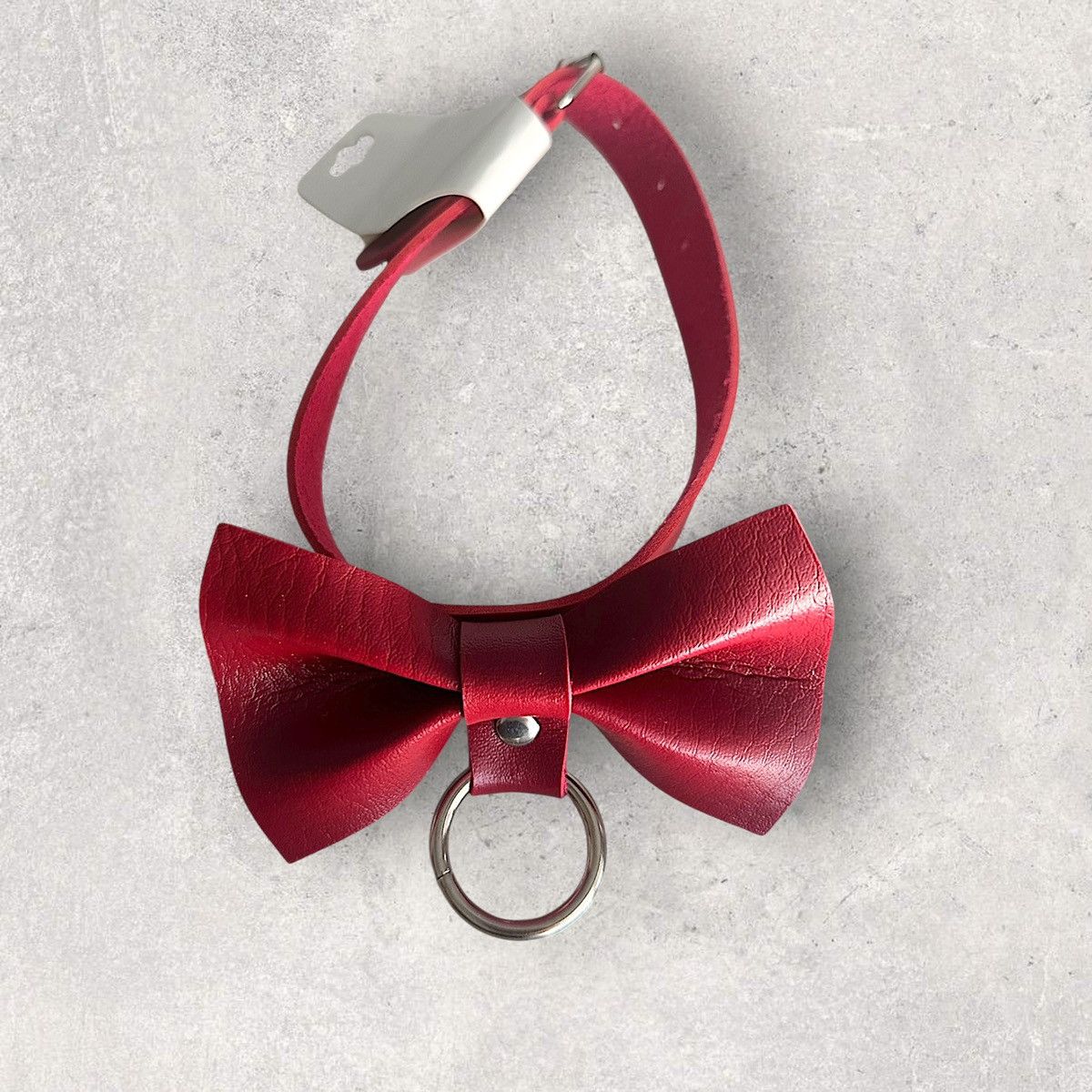 Other Bow Tie PU Leather Choker Size ONE SIZE - 2 Thumbnail