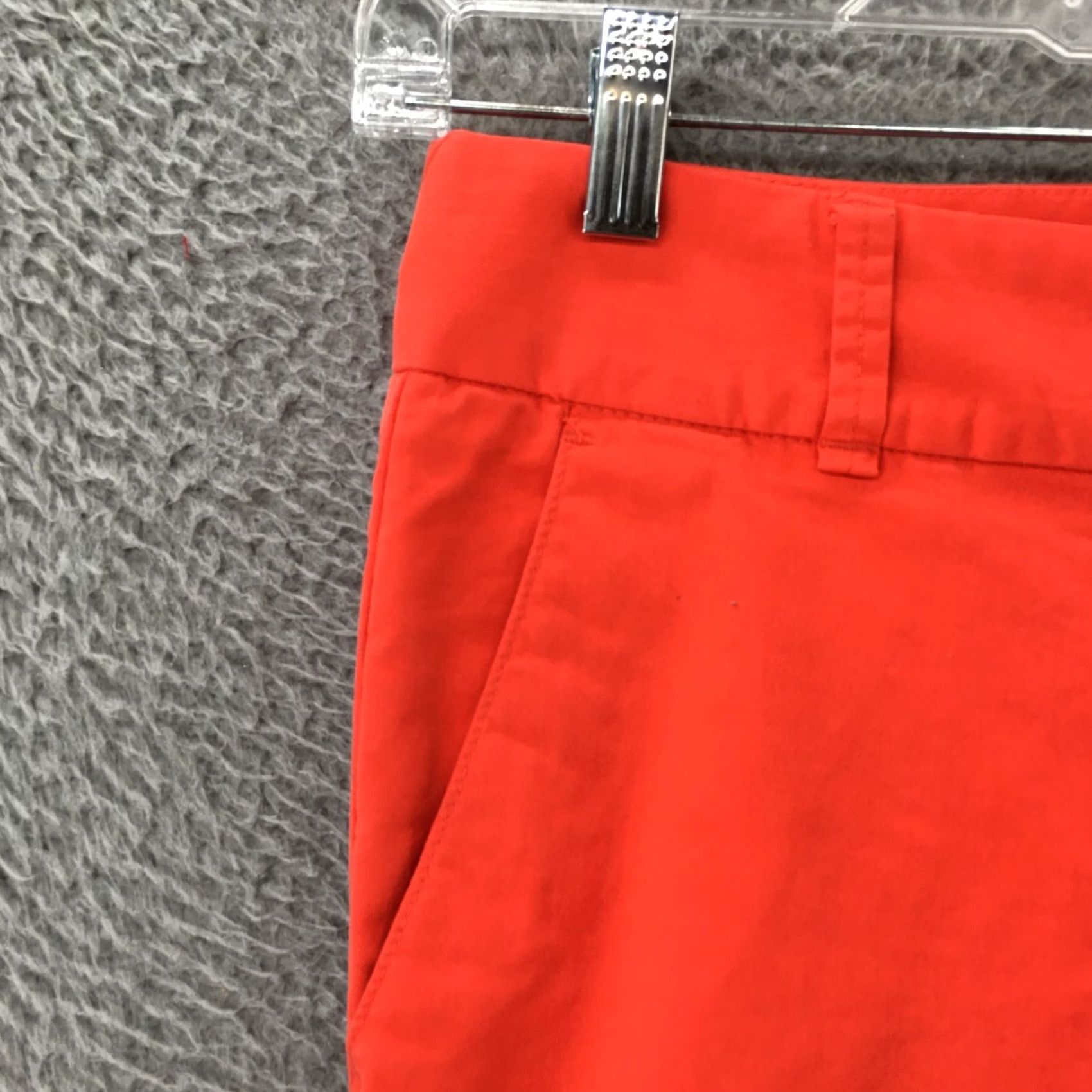J.Crew J.CREW Andie Chino Pants Womens 0 Red Orange Cotton Blend Mid Rise Zip Fly Casual Shirt? Size 25" / US 0 / IT 36 - 3 Thumbnail