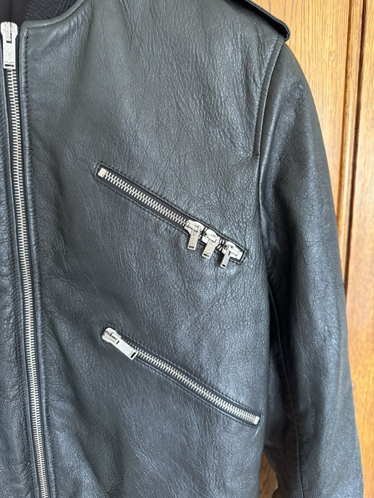 Saint Laurent Paris FW19 Saint Laurent multi zip leather bomber teddy jacket 46 Size US S / EU 44-46 / 1 - 11 Thumbnail