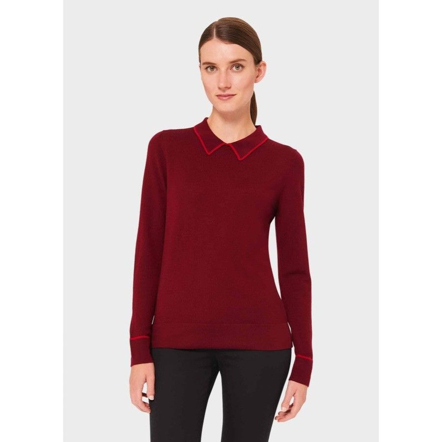 Hobbs London Hobbs London Womens Sweater Size XS Red Nicole Size XS / US 0-2 / IT 36-38 - 9 Thumbnail