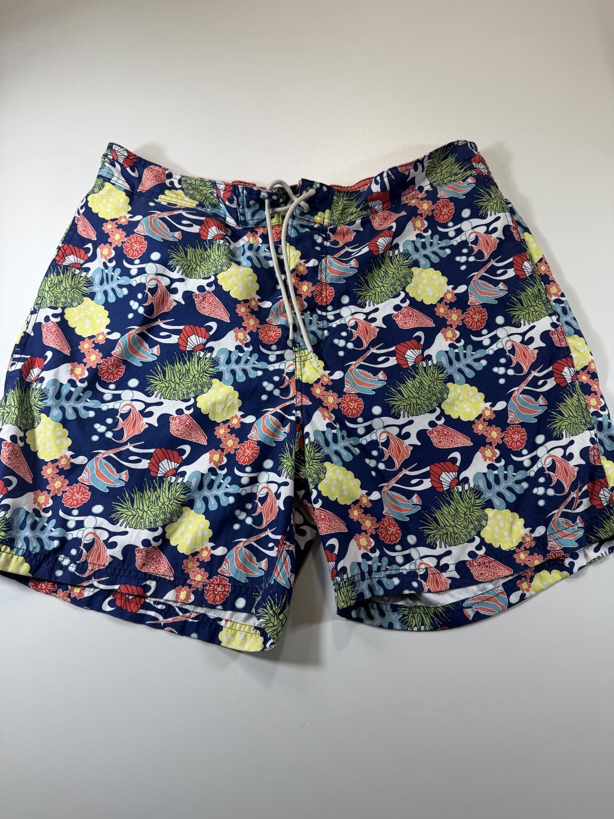 Unknown London Men's Swim Shorts with Tropical Fish and Coral Print XXL Size US 40 / EU 56 - 1 Thumbnail