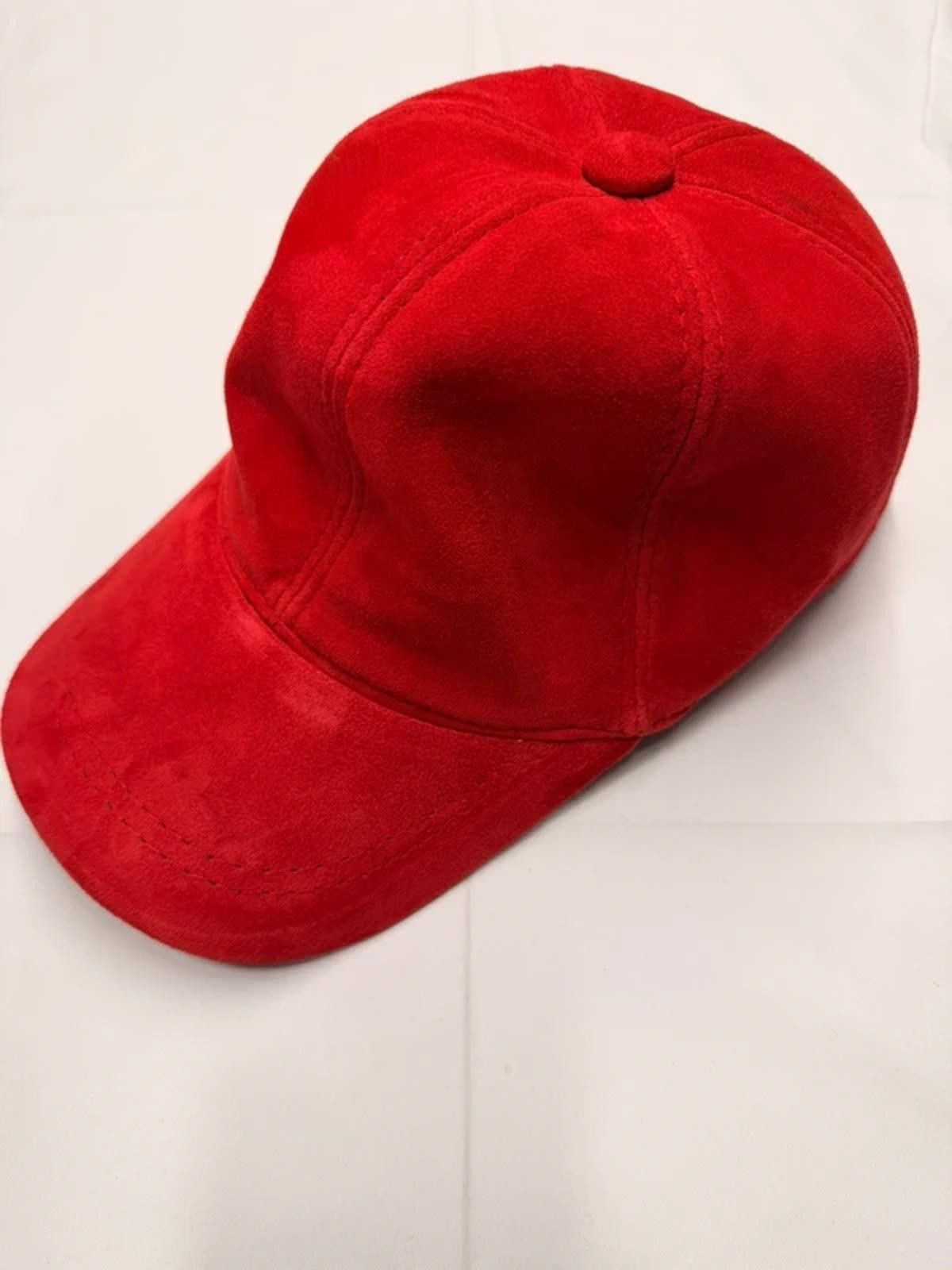 Other NEW Red Suede Baseball Cap - Premium Hat #034 Size ONE SIZE - 1 Thumbnail