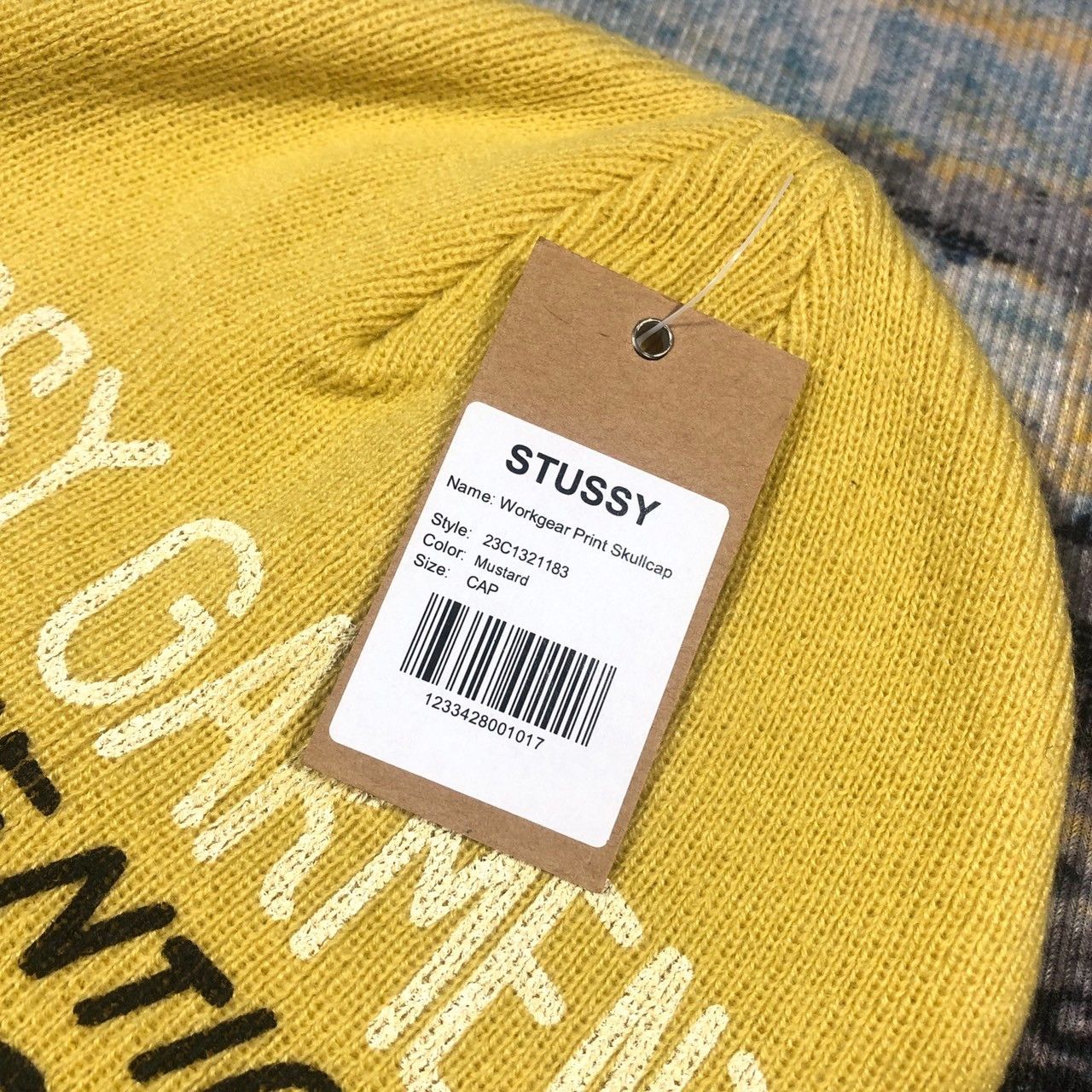 Stussy Stussy Workgear Print Skullcap Beanie Size ONE SIZE - 6 Thumbnail