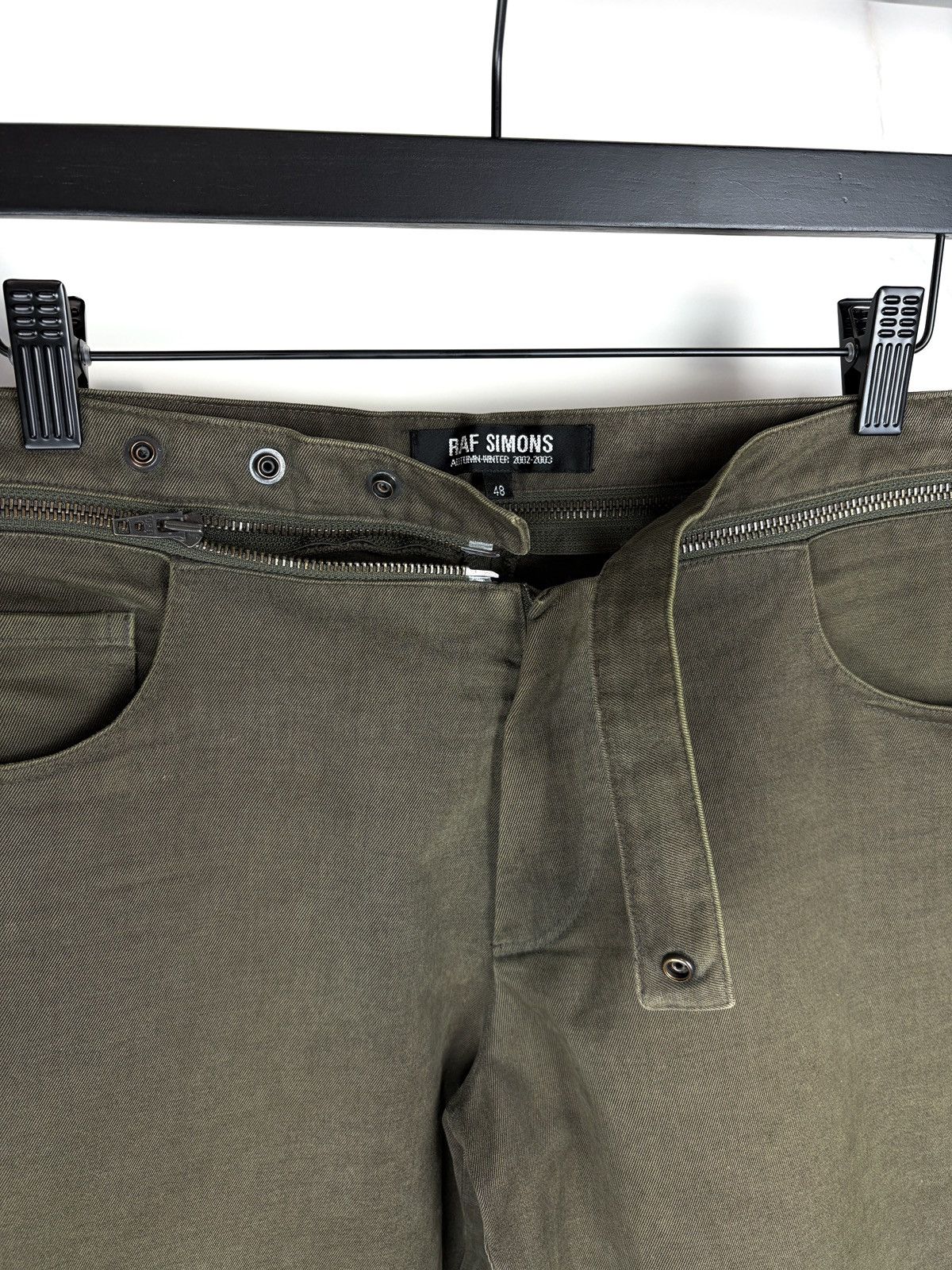 Raf Simons AW02 Raf Simons Virginia Creeper Zip Removable Waist Pants Size US 32 / EU 48 - 3 Thumbnail