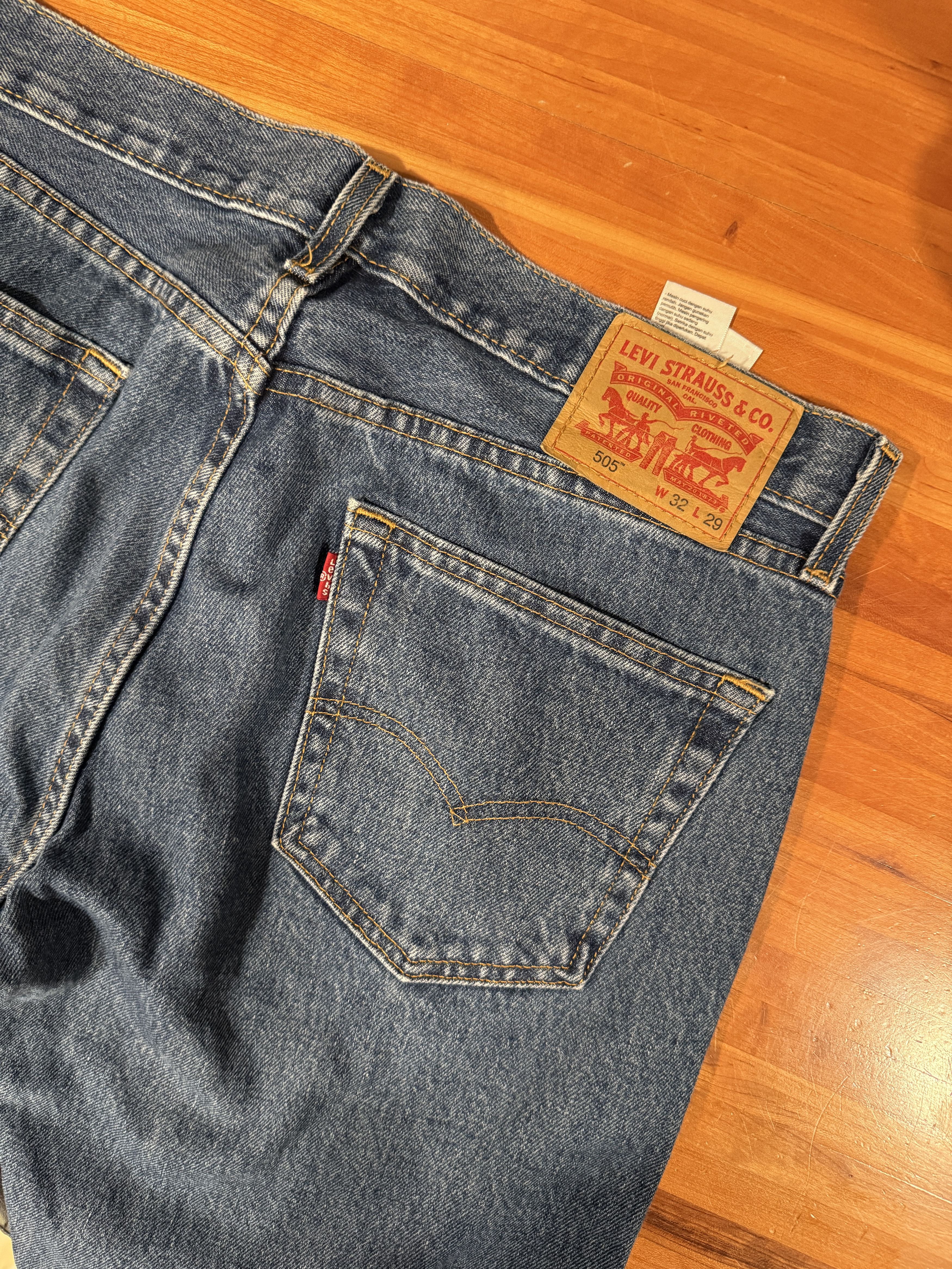 Levi's Levi's Stonewash 505 (32x29) Jeans Size US 32 / EU 48 - 3 Thumbnail