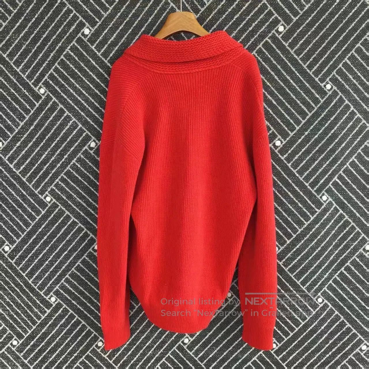Gucci Orange Knit Cardigan with Button Front - Size L. Size US L / EU 52-54 / 3 - 2 Thumbnail