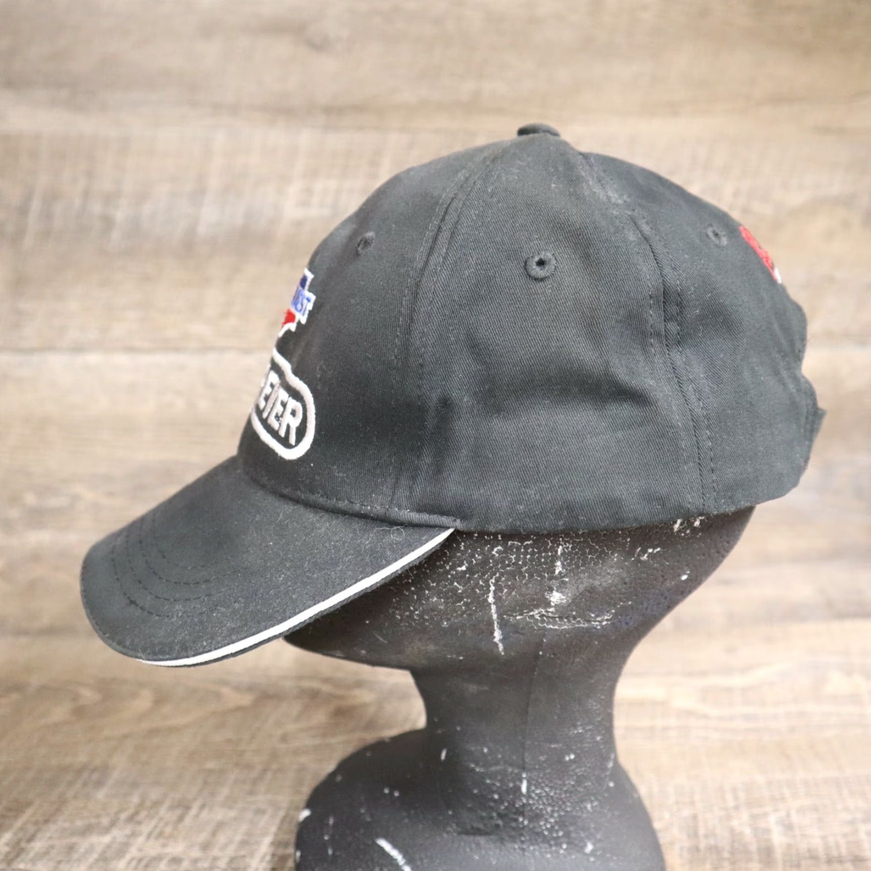 Vintage Men Black One Size Adjustable Cotton Baseball Cap Size ONE SIZE - 5 Thumbnail