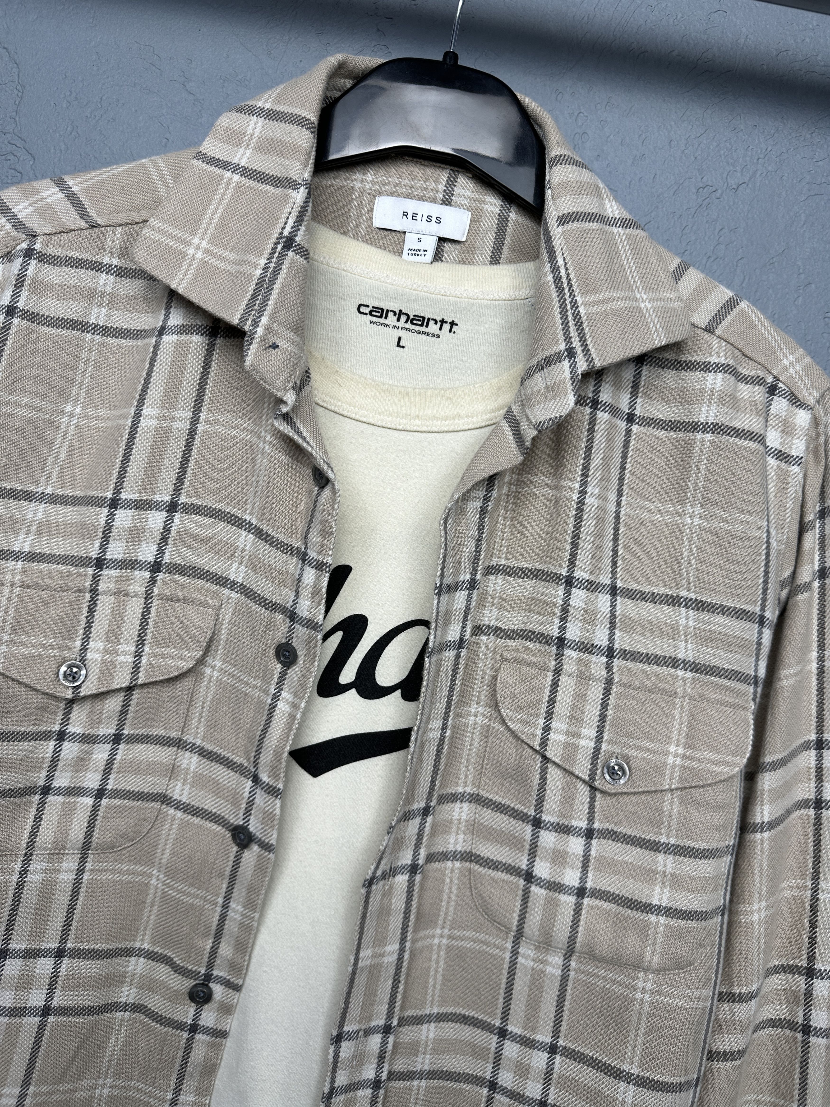 Reiss Reiss Mens Flannel Plaid Shirt Size US S / EU 44-46 / 1 - 2 Thumbnail