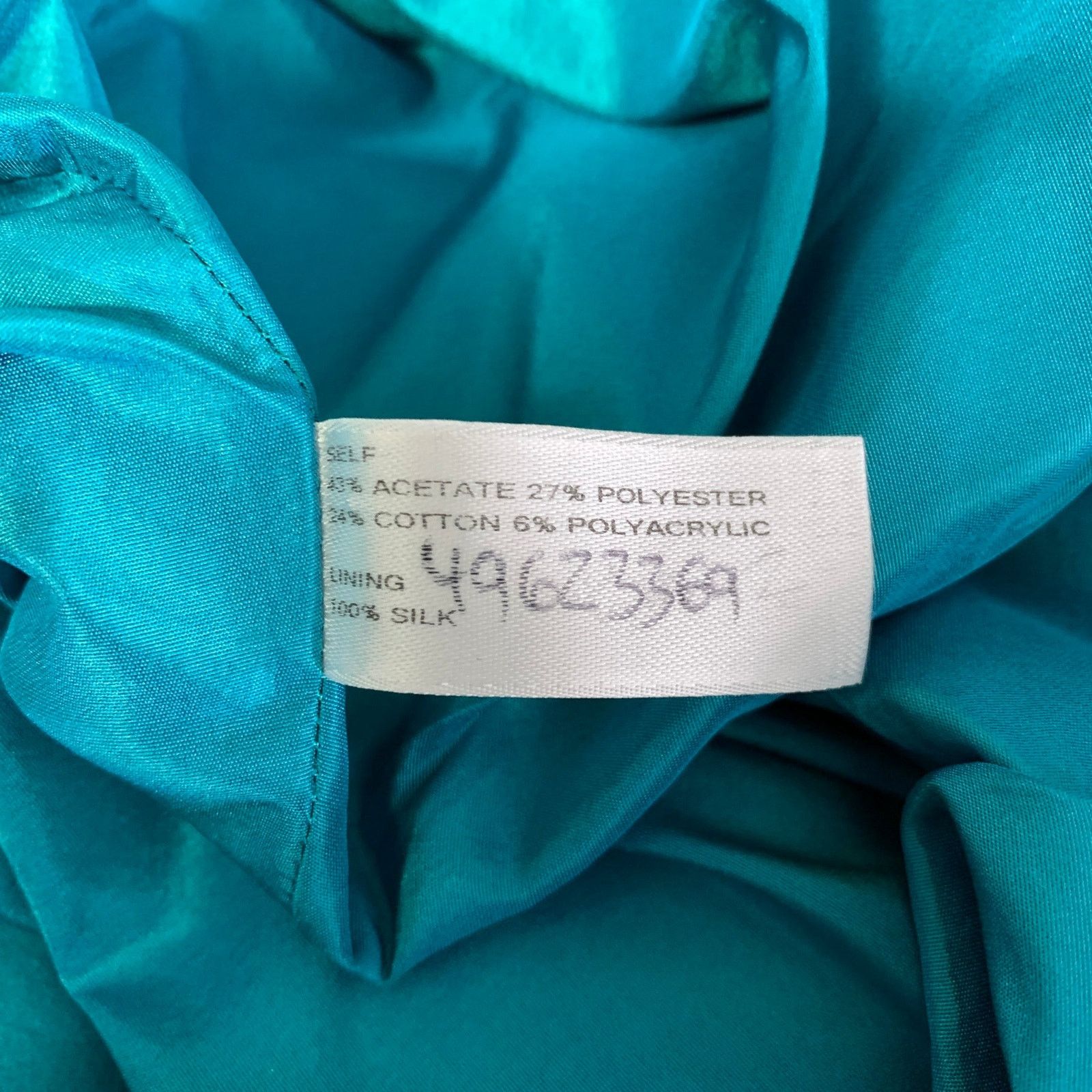 Carolina Herrera CAROLINA HERRERA Size 4 Teal Black Cocktail Dress Size S / US 4 / IT 40 - 6 Thumbnail