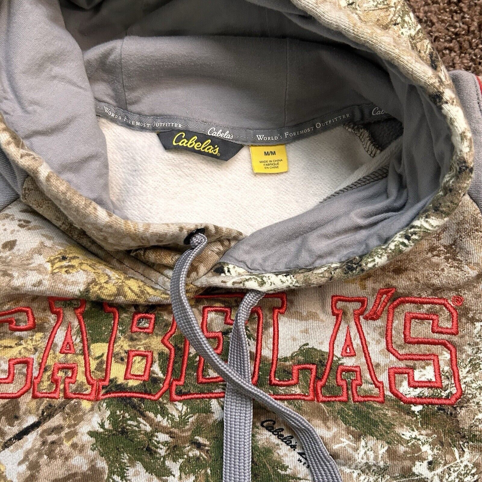 Cabelas Cabela's Camo Hoodie Women's Medium Green Camouflage Size M / US 6-8 / IT 42-44 - 6 Thumbnail