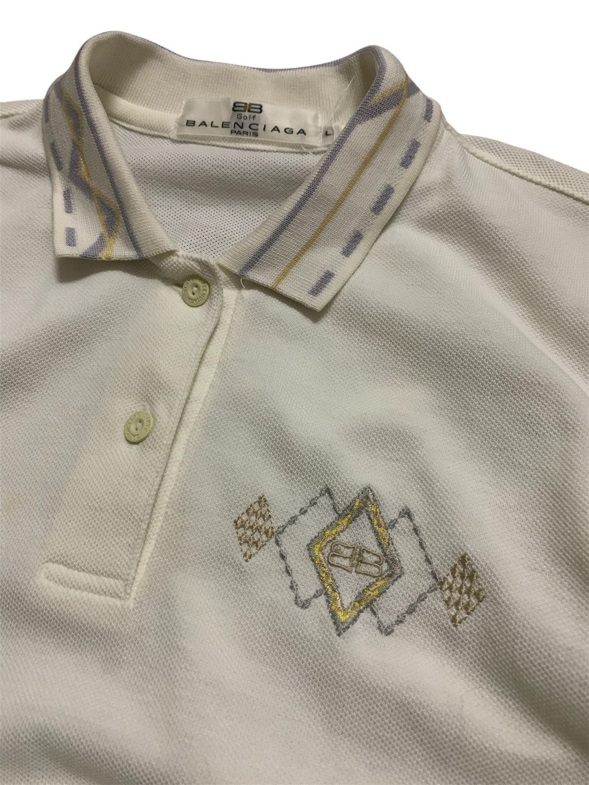 Balenciaga × Vintage Vintage Balenciaga Golf Paris Polo Shirt Size M / US 6-8 / IT 42-44 - 5 Thumbnail