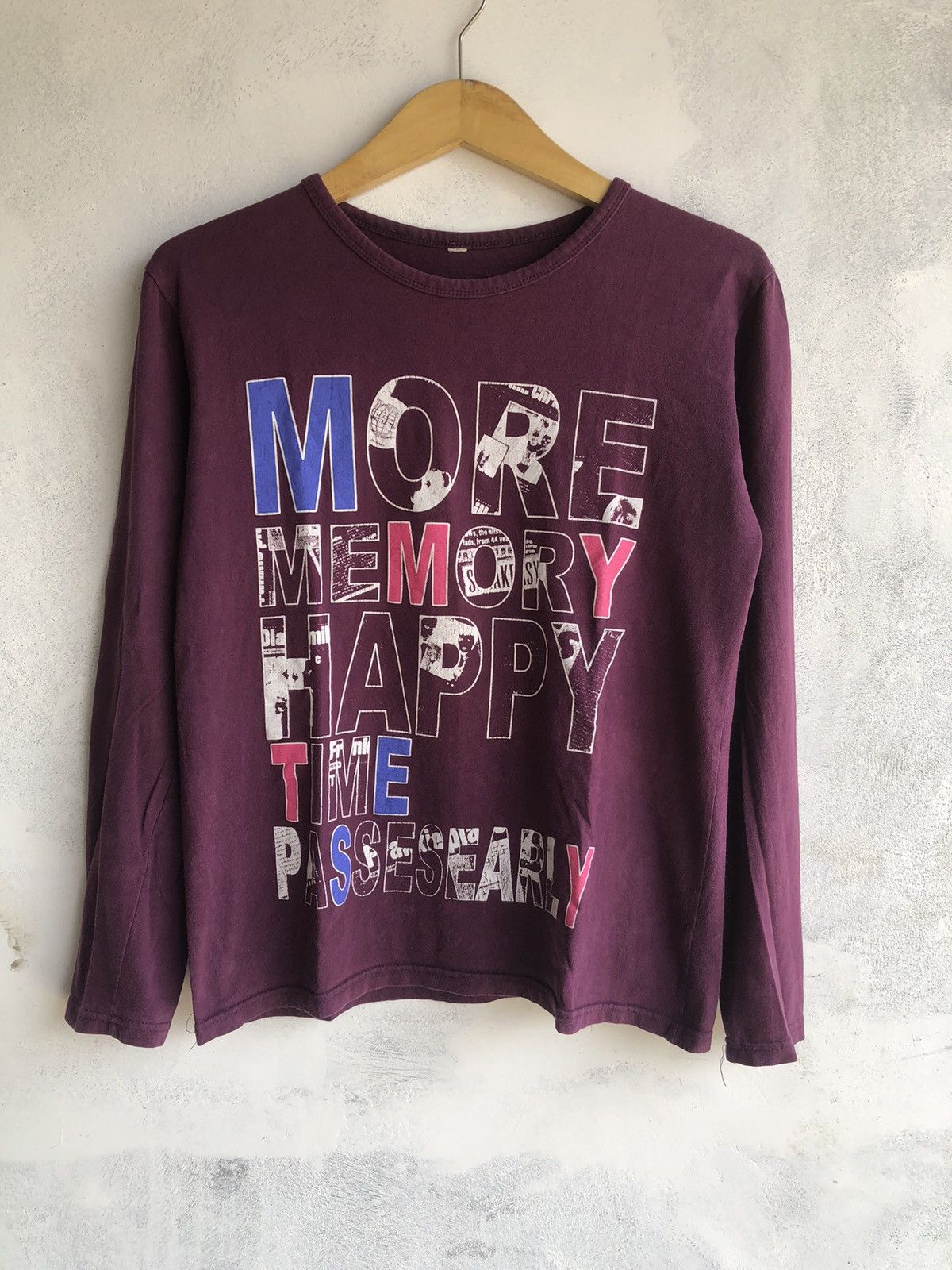 If Six Was Nine POEM MORE MEMORY HAPPY TIME PASSESEARLY LONGSLEEVE Size US M / EU 48-50 / 2 - 1 Thumbnail