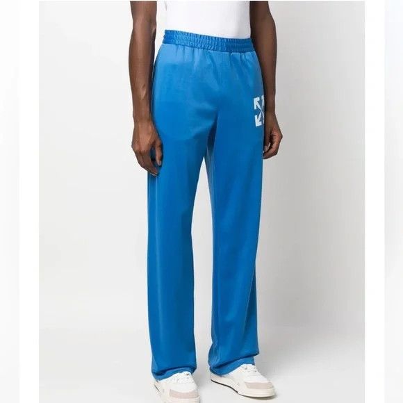 Off-White o1gr1nt1124 Single Arrow Slim Trackpant in Peacock Size US 32 / EU 48 - 2 Thumbnail