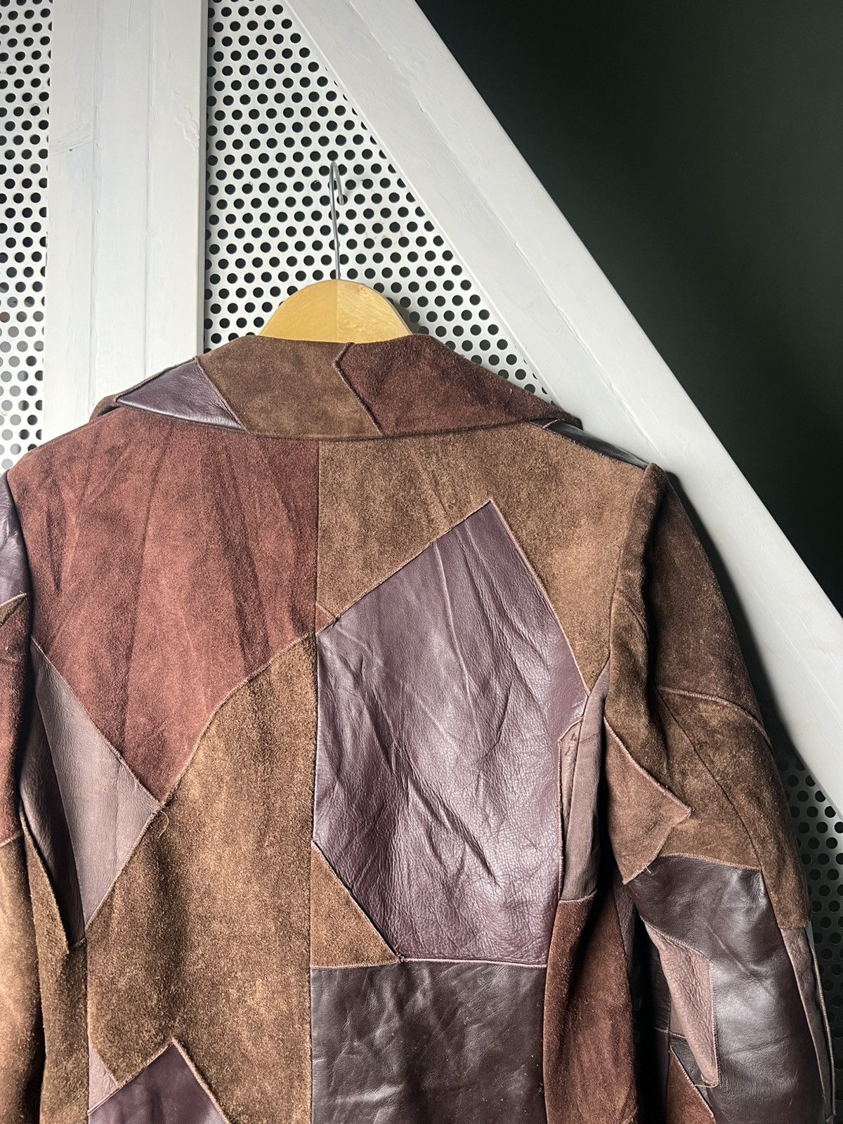 Comme des Garcons AW02 Tricot Comme Des Garcons Patchwork Leather Jacket Size US M / EU 48-50 / 2 - 4 Thumbnail