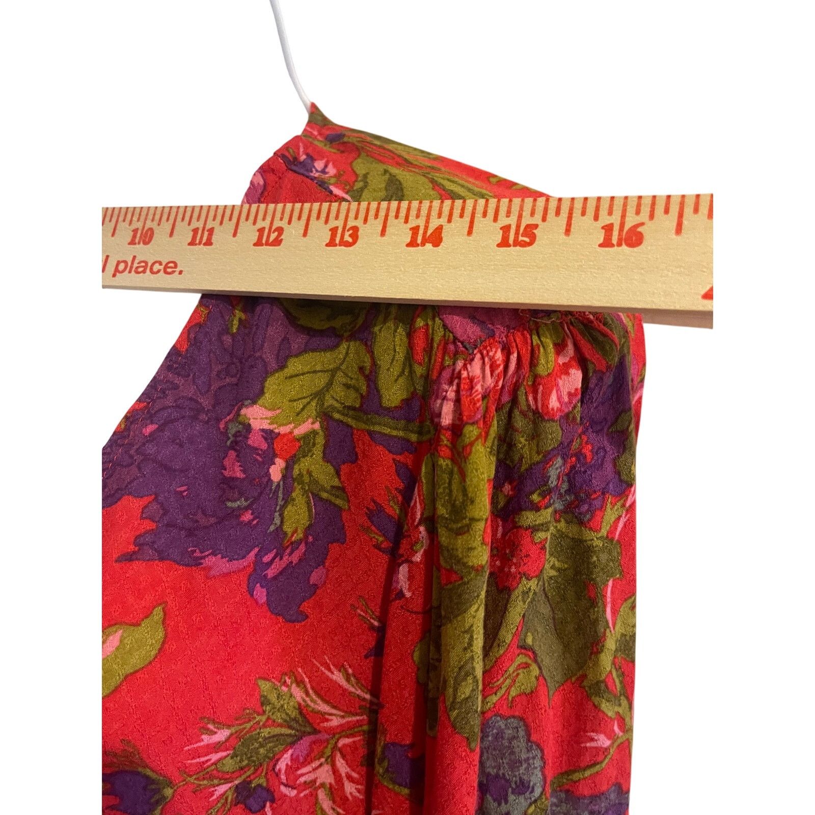 Urban Outfitters Urban Outfitters Red Floral Wrap Blouse Long Sleeve Size L Size L / US 10 / IT 46 - 5 Thumbnail