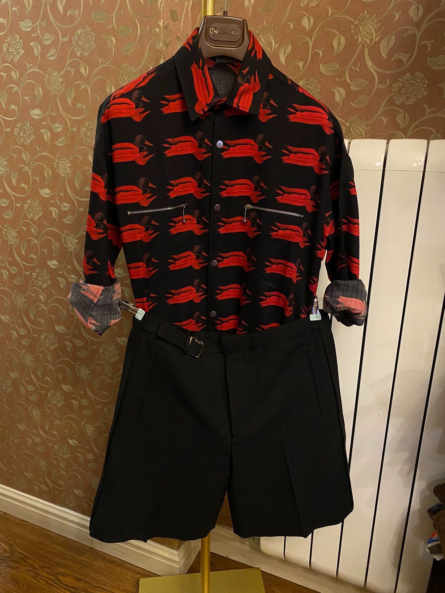 Burberry Burberry Men's 100% Wool Shirt S with Silk Lining Size US S / EU 44-46 / 1 - 5 Thumbnail