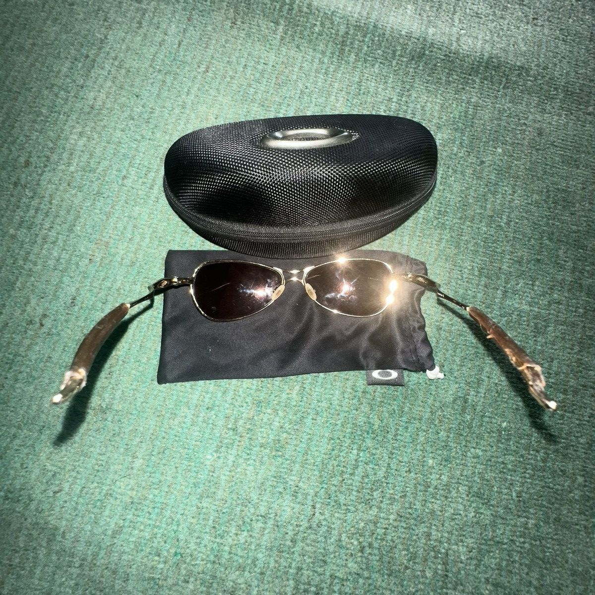 Oakley 2006 Oakley Crosshair S Gold Sport sunglasses vintage 00 Size ONE SIZE - 2 Thumbnail