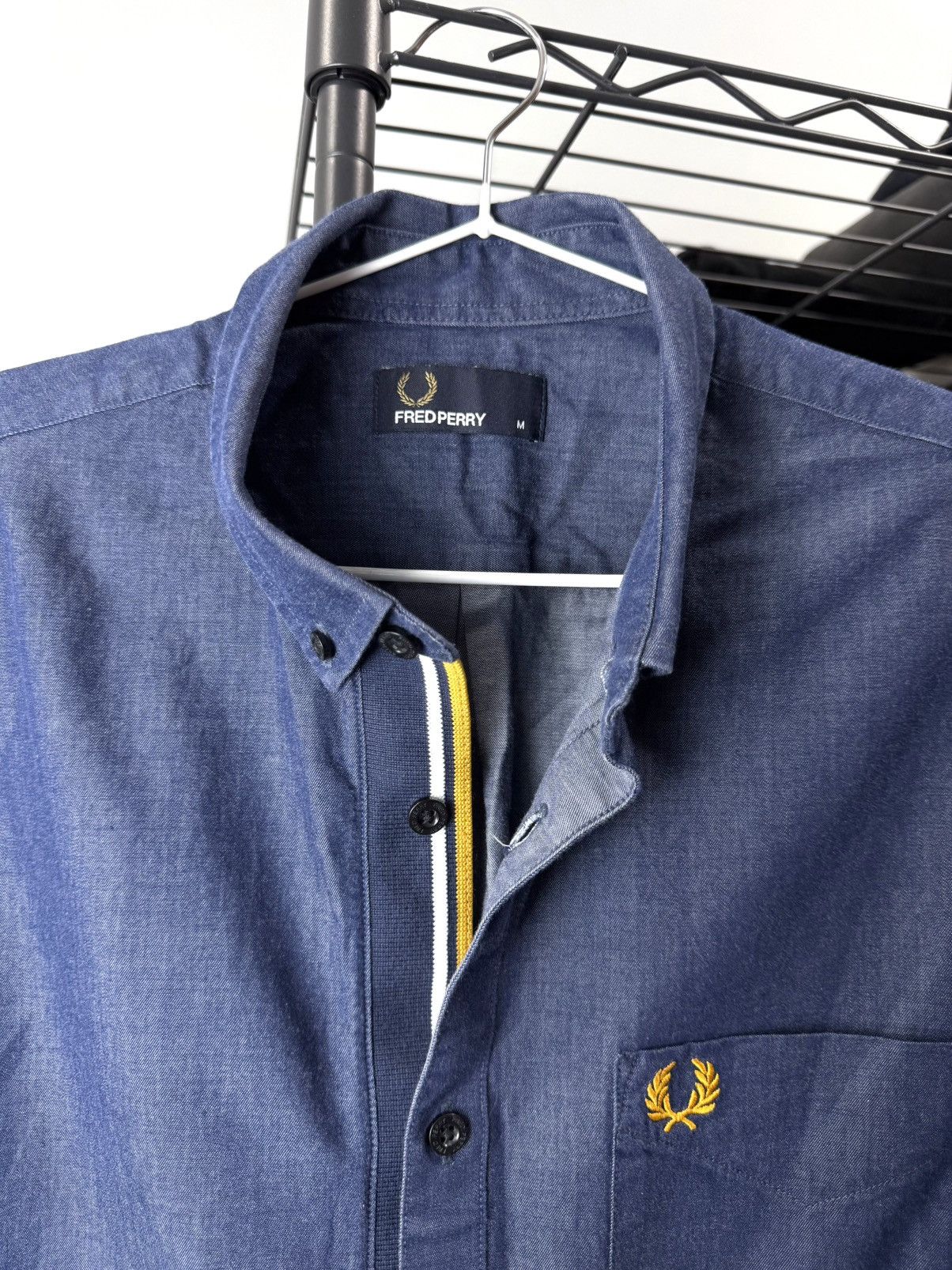 Fred Perry Fred Perry Shirt Buttons Up Denim Style Size US M / EU 48-50 / 2 - 5 Thumbnail
