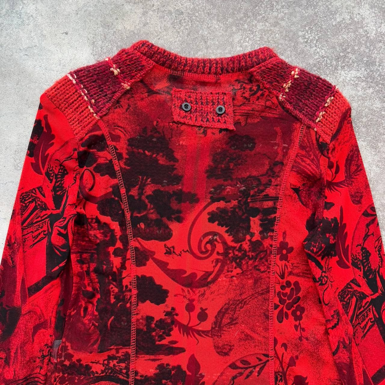 Hysteric Glamour Jean Paul Gaultier Style Mesh Avant Garde Long Sleeve Top Size XL / US 12-14 / IT 48-50 - 10 Thumbnail