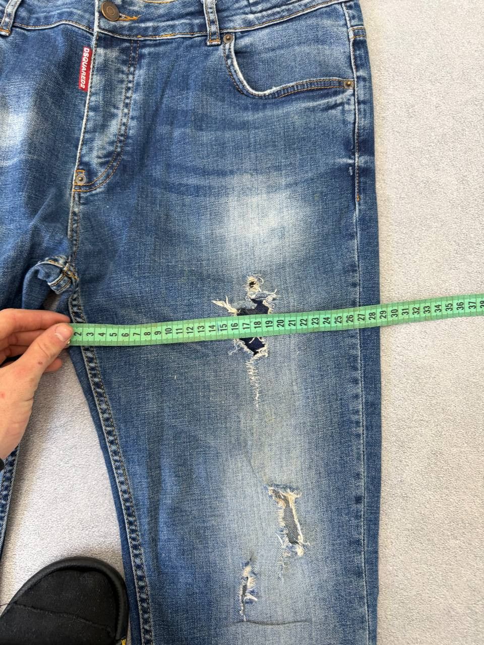 Dsquared2 Dsquared2 Distressed Drip Denim Jeans Y2K Size US 32 / EU 48 - 11 Thumbnail